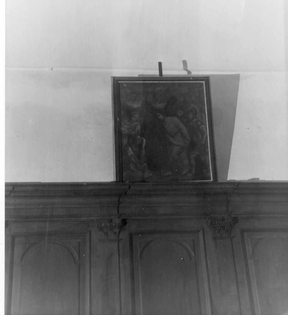 stazione VIII: Gesù consola le donne di Gerusalemme (Via Crucis, elemento d'insieme) - ambito ligure (fine sec. XVIII)