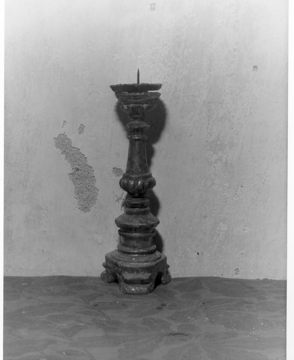 candeliere d'altare, serie - PRODUZIONE LIGURE (metà sec. XIX)