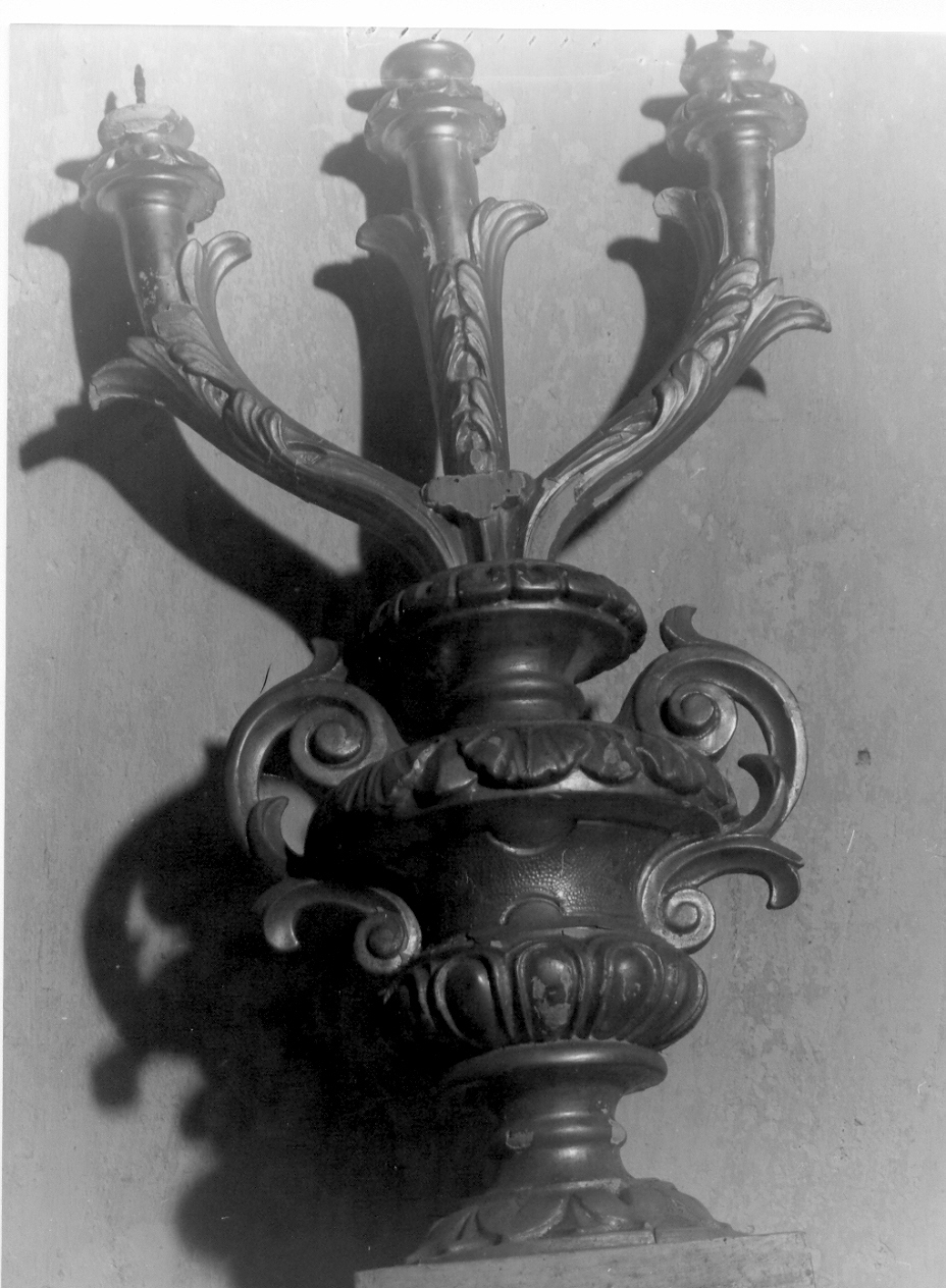 portacandelabro, opera isolata - PRODUZIONE LIGURE (seconda metà sec. XIX)