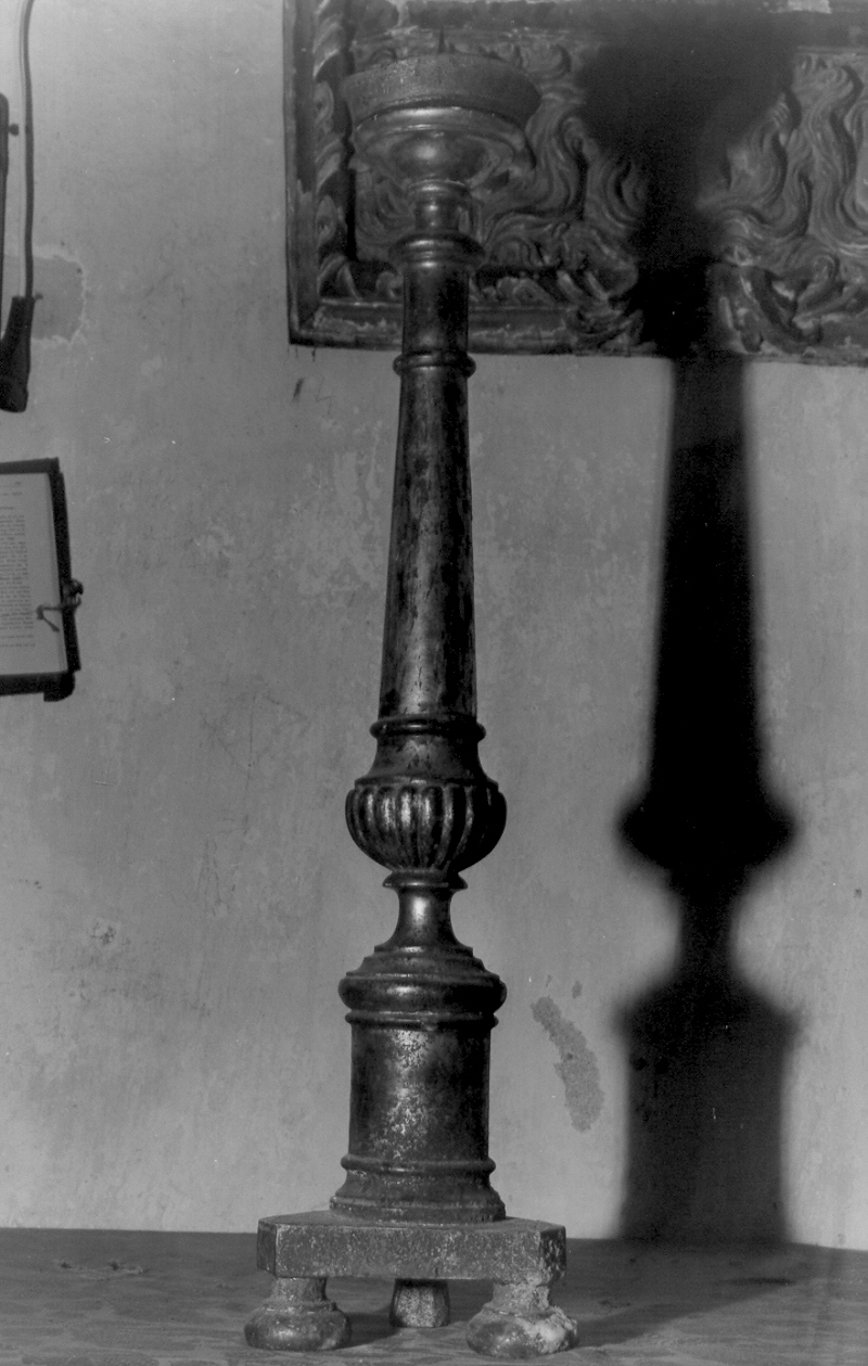 candeliere d'altare, serie - PRODUZIONE LIGURE (metà sec. XIX)