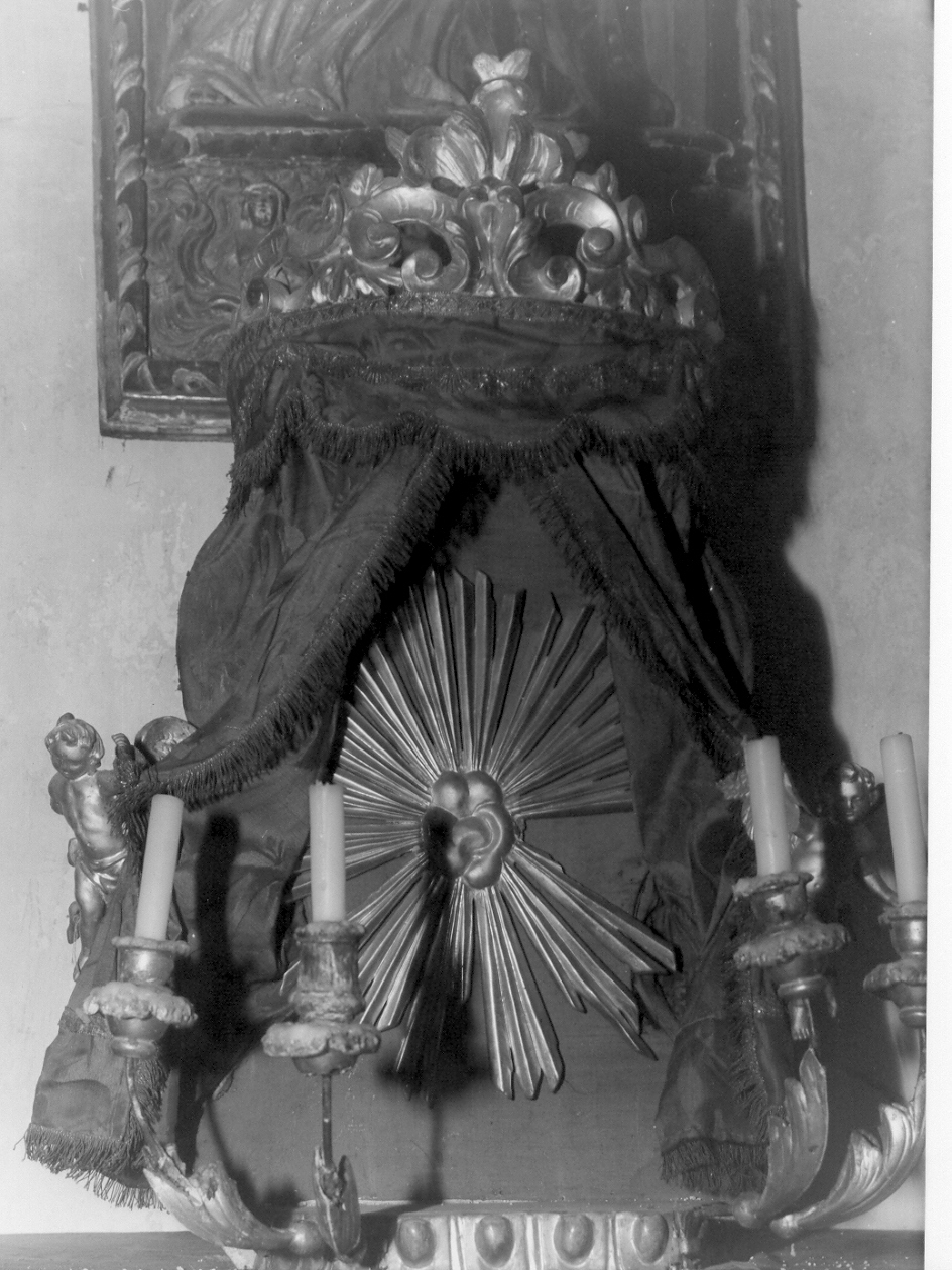 tronetto per esposizione eucaristica, opera isolata - PRODUZIONE LIGURE (prima metà sec. XIX)