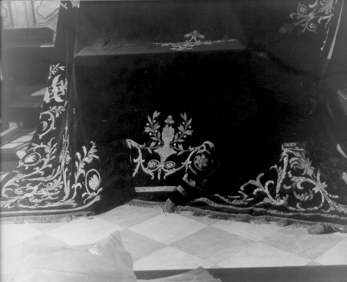 baldacchino funebre, opera isolata - manifattura ligure (prima metà sec. XIX)