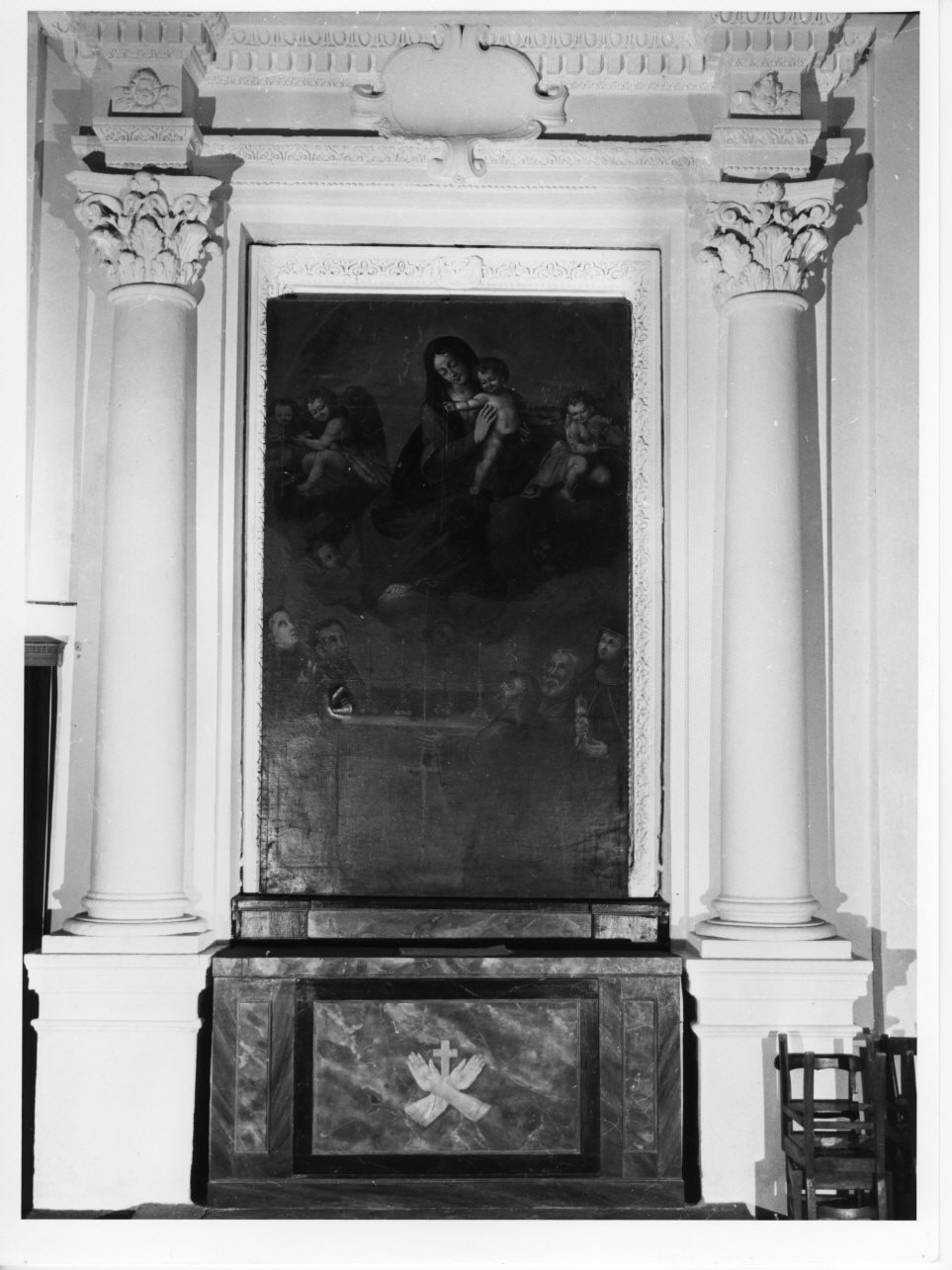 mensa d'altare, elemento d'insieme - bottega ligure (sec. XVII)