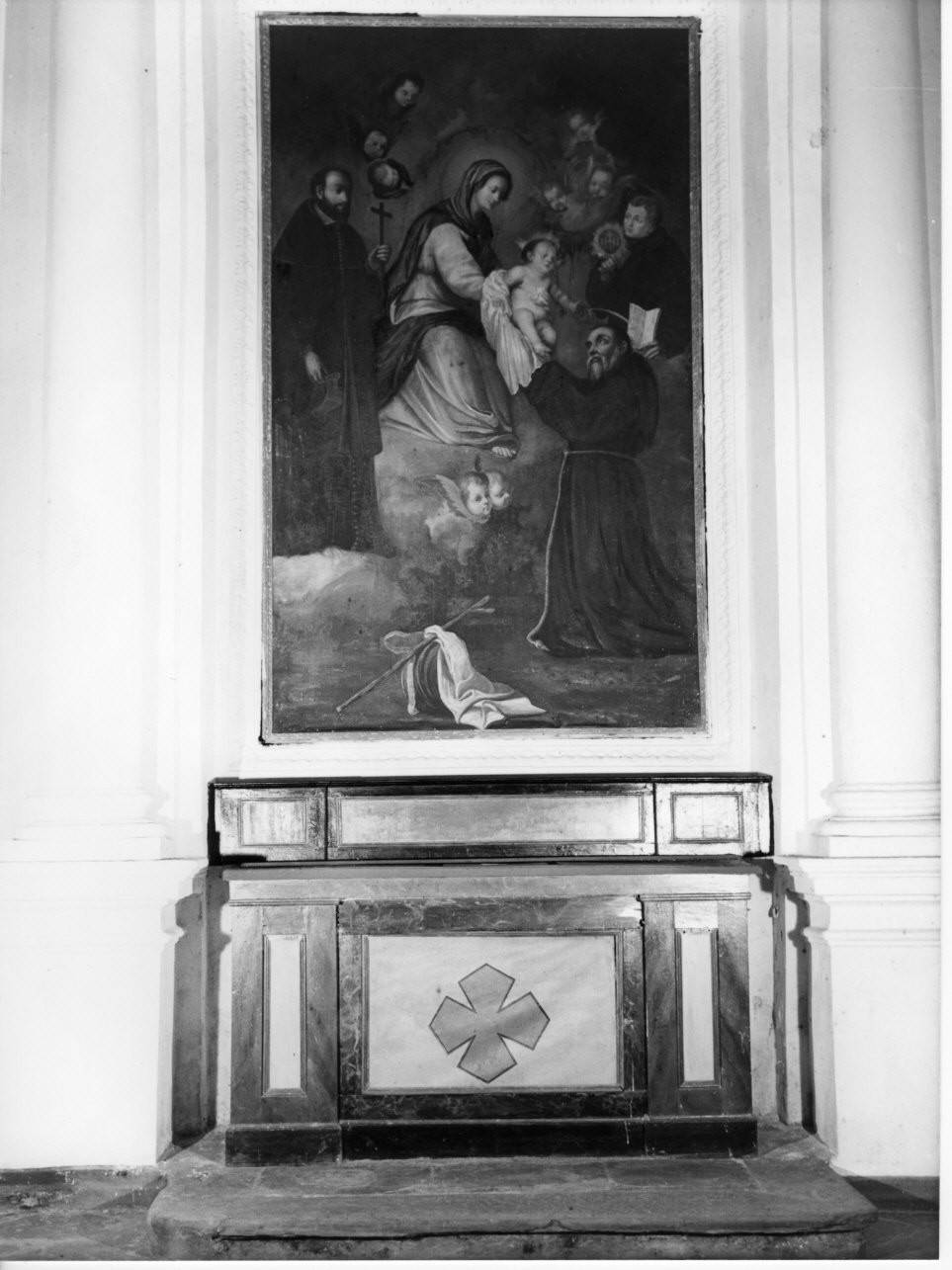 mensa d'altare, elemento d'insieme - bottega ligure (prima metà sec. XVII)