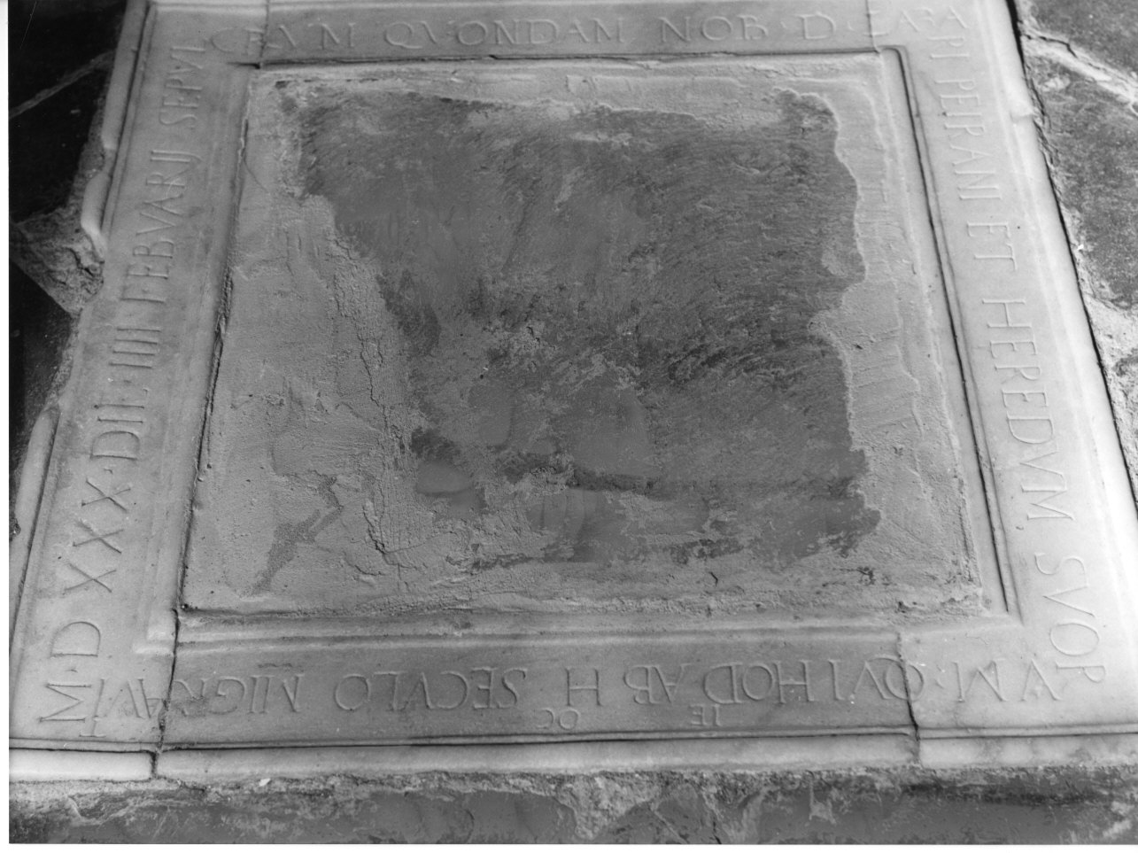 lapide tombale, opera isolata - bottega ligure (sec. XVI)