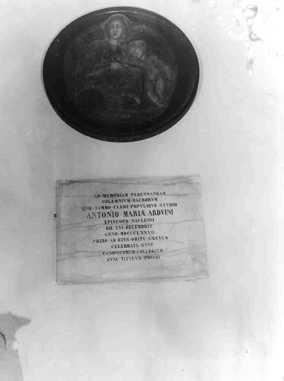 lapide, elemento d'insieme - bottega ligure (sec. XIX)