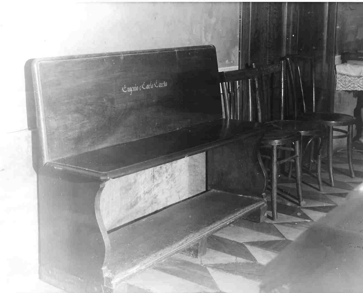 panca, opera isolata - bottega ligure (fine sec. XIX)