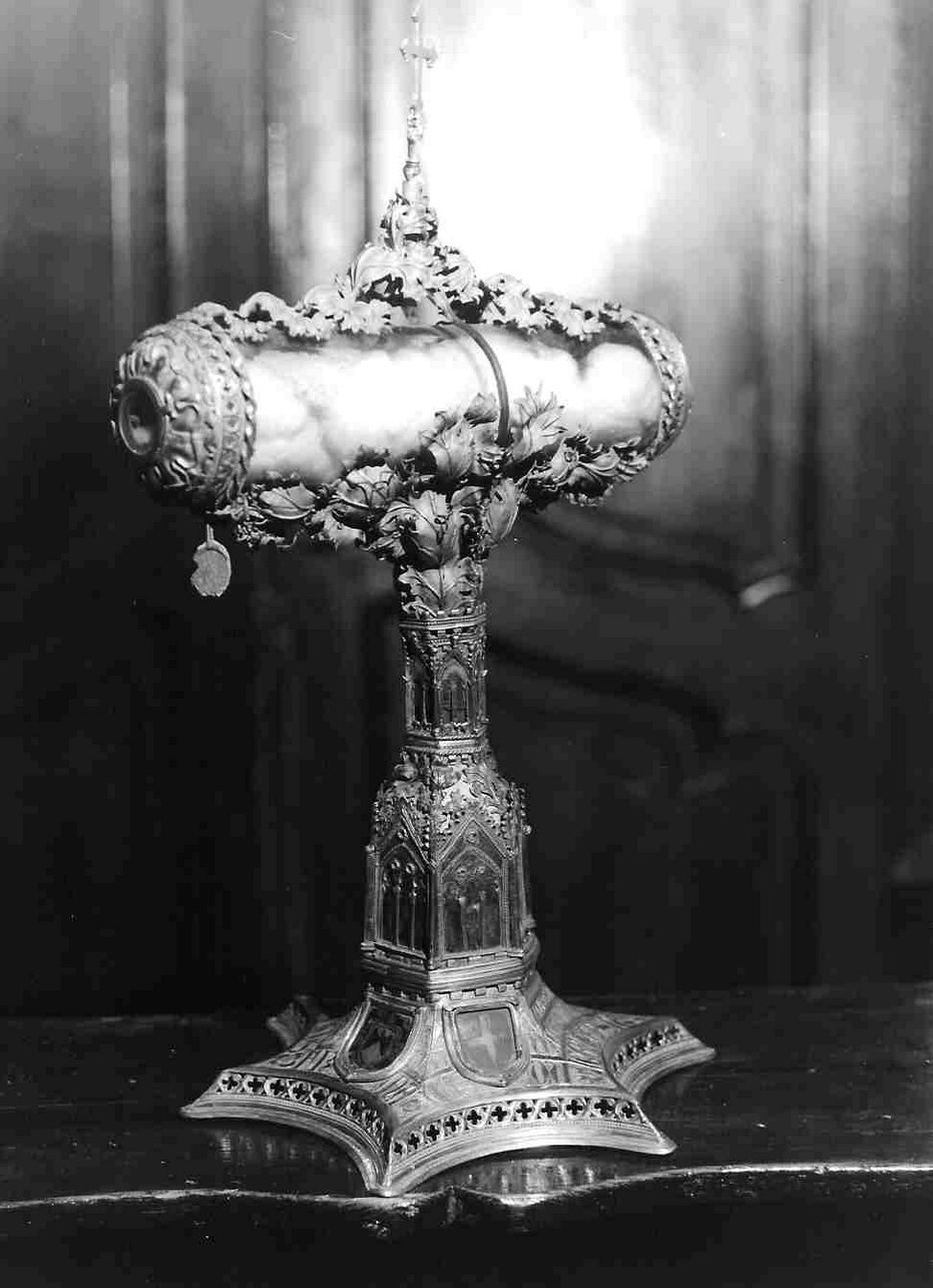 reliquiario antropomorfo - a braccio, opera isolata - bottega ligure (sec. XV)