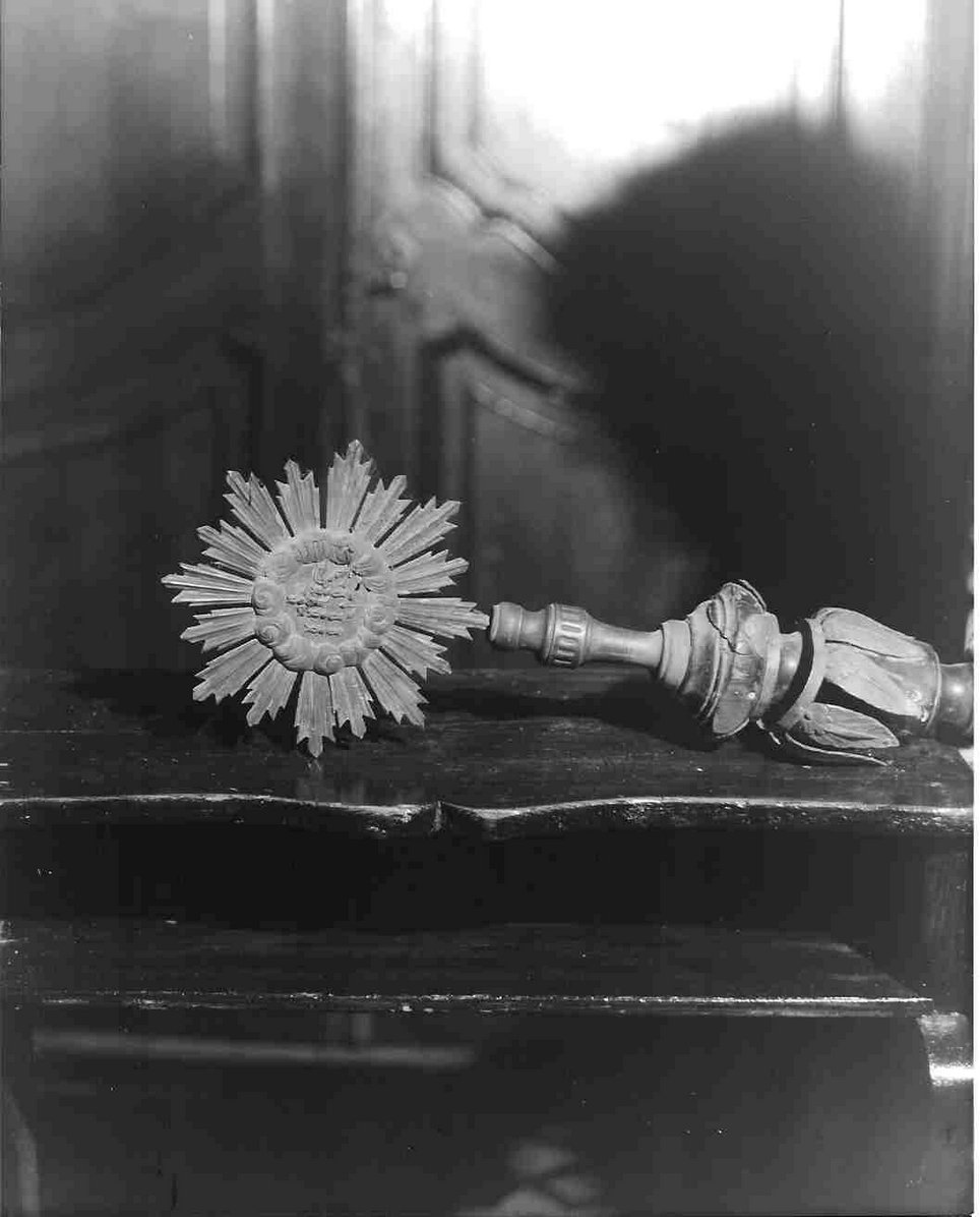 mazza processionale, coppia - bottega ligure (sec. XIX)