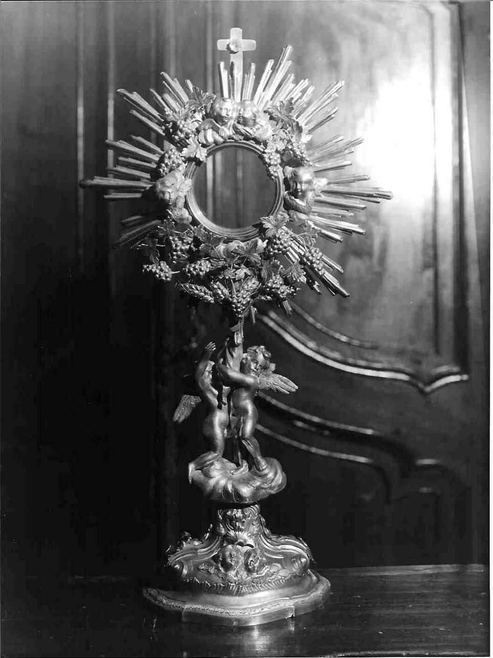 ostensorio, opera isolata - bottega ligure (sec. XVIII)