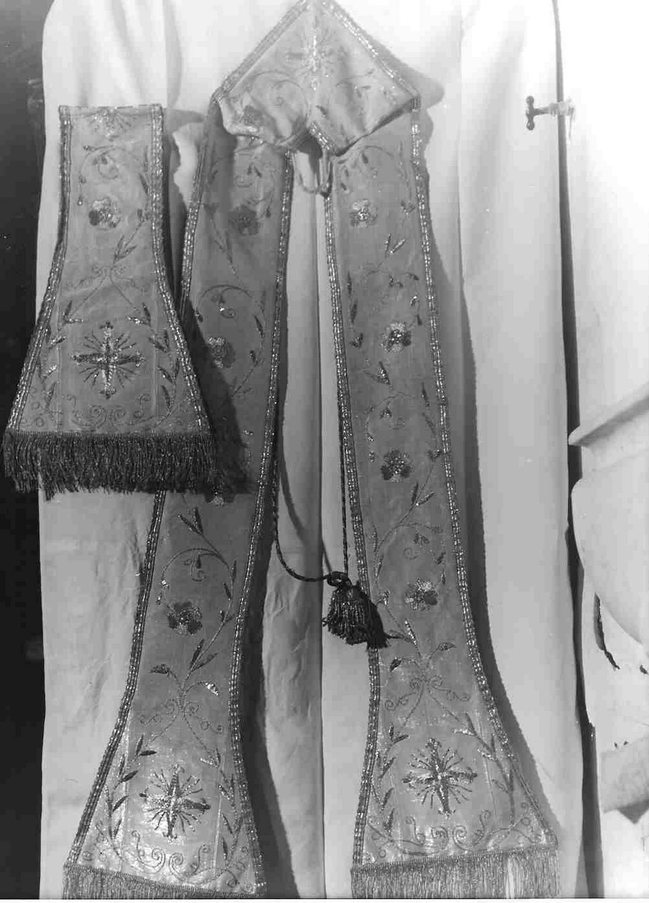 stola, elemento d'insieme - manifattura ligure (fine sec. XVIII)