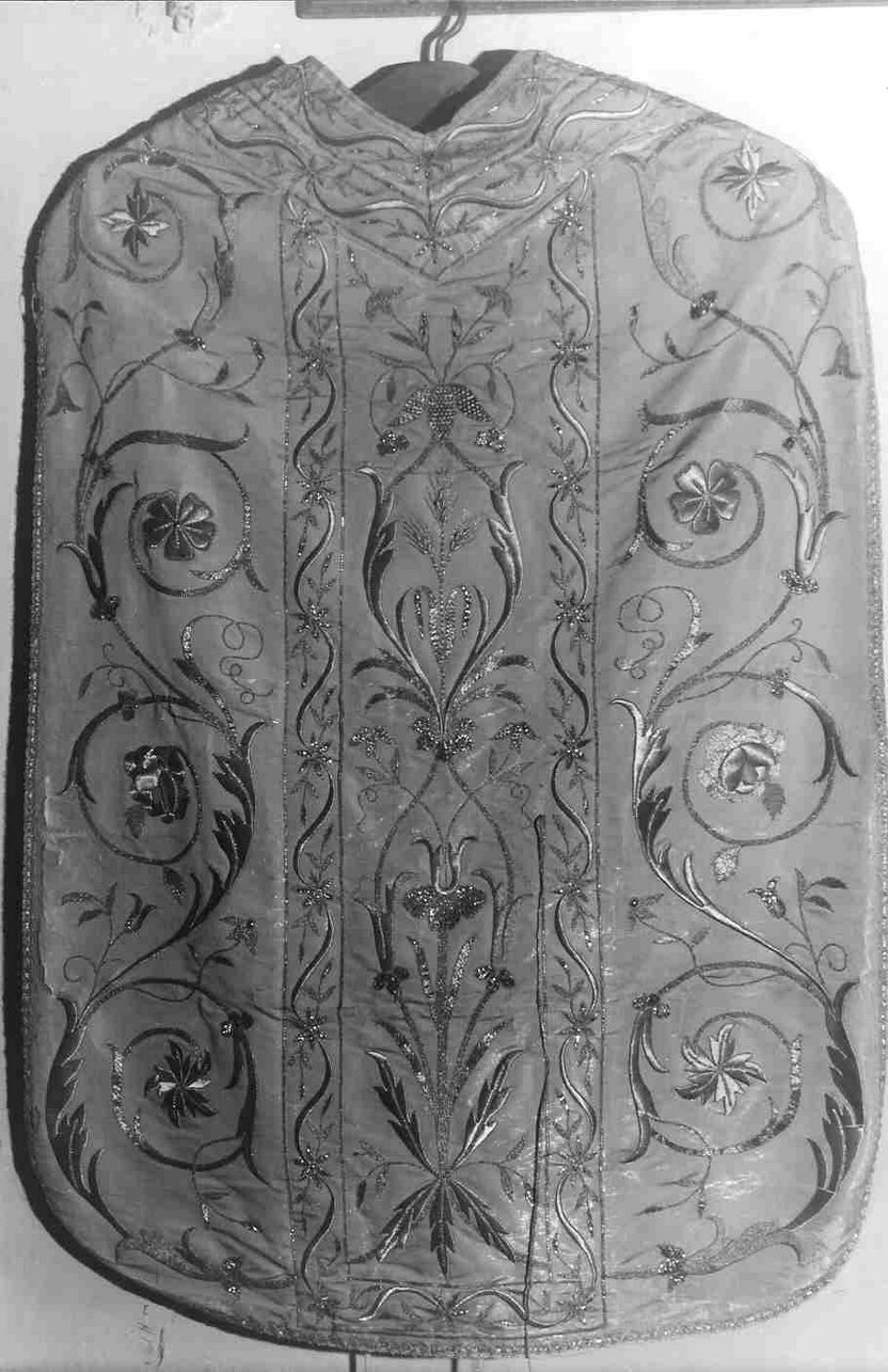 pianeta, elemento d'insieme - manifattura ligure (seconda metà sec. XIX)