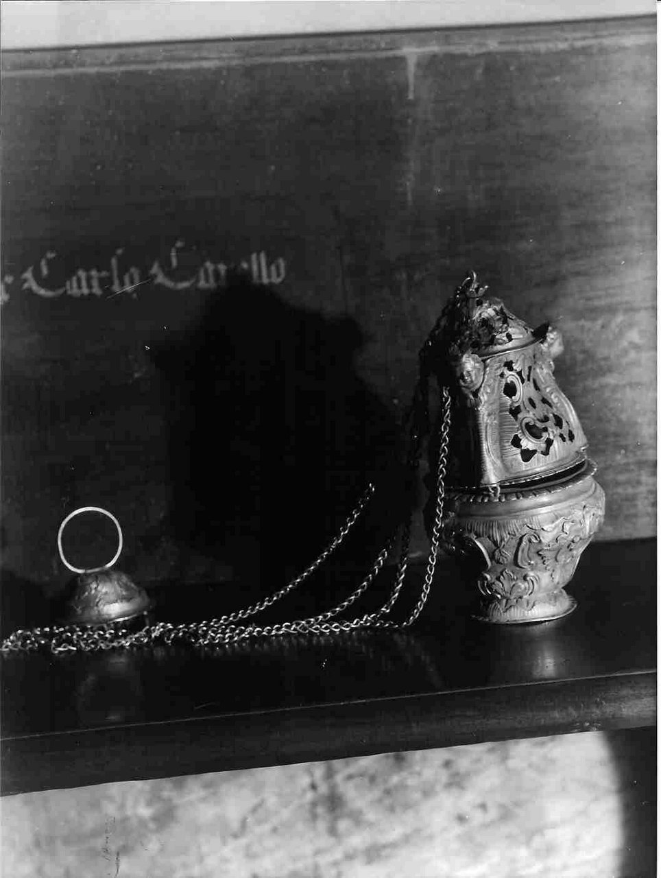 turibolo, elemento d'insieme - bottega ligure (sec. XVIII)