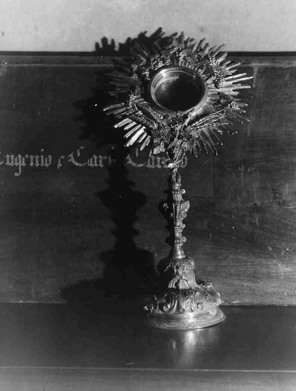 ostensorio - a raggiera, opera isolata - bottega ligure (metà sec. XVIII)