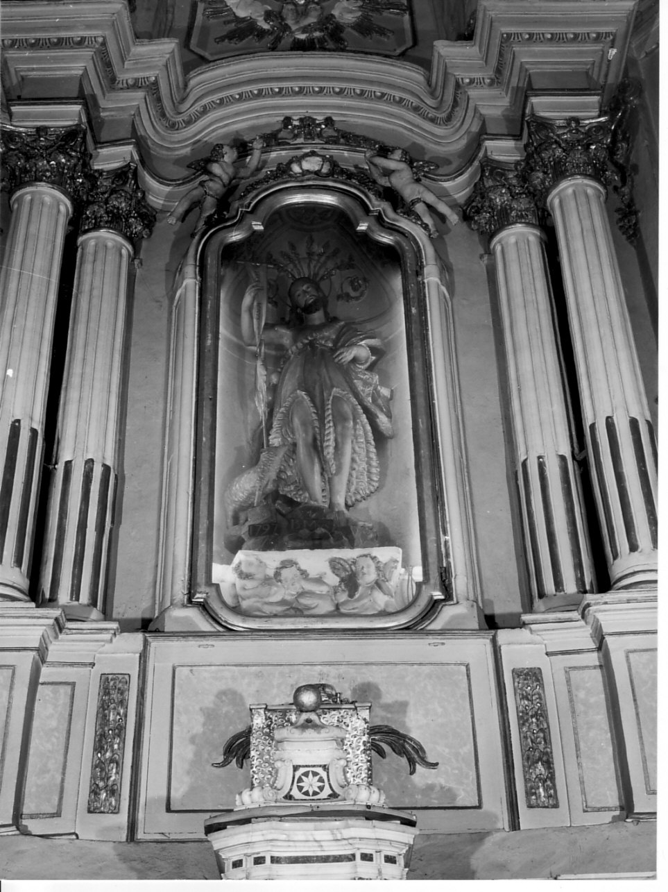 San Giovanni Battista (statua, elemento d'insieme) - bottega ligure (fine sec. XVIII)