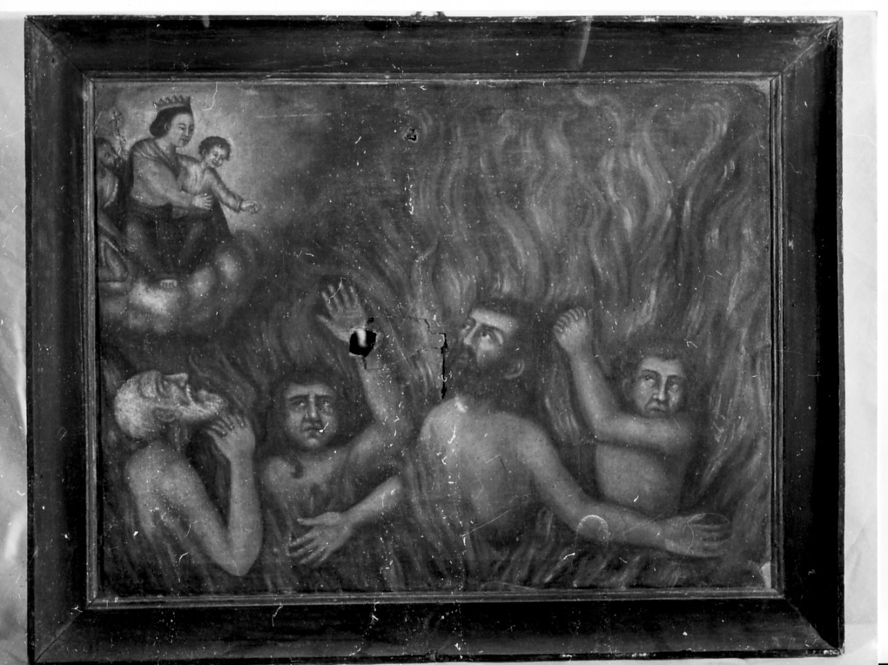 Madonna con Bambino e anime del purgatorio (dipinto, opera isolata) - ambito ligure (sec. XVIII)