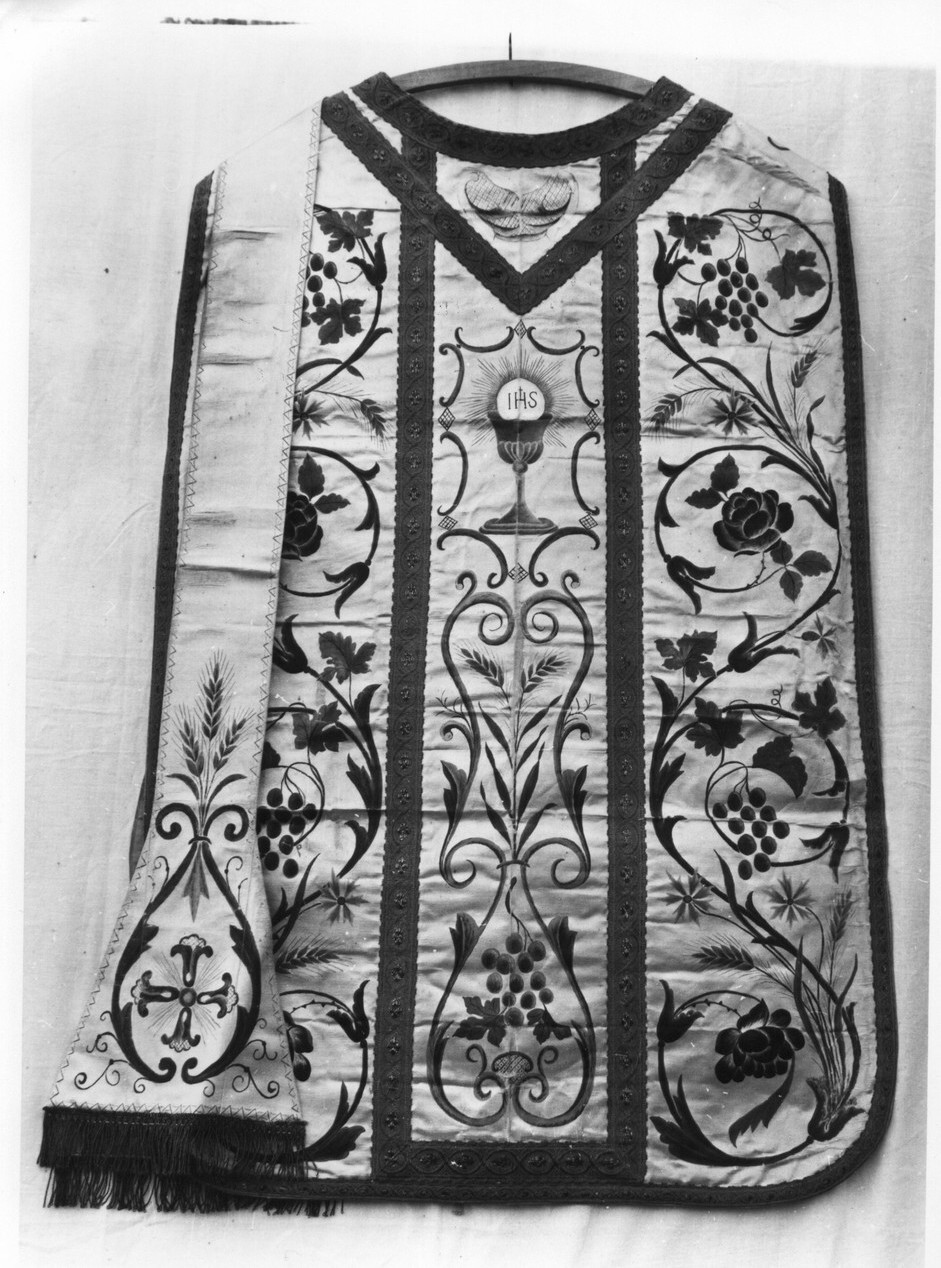 pianeta, elemento d'insieme - manifattura ligure (metà sec. XIX)