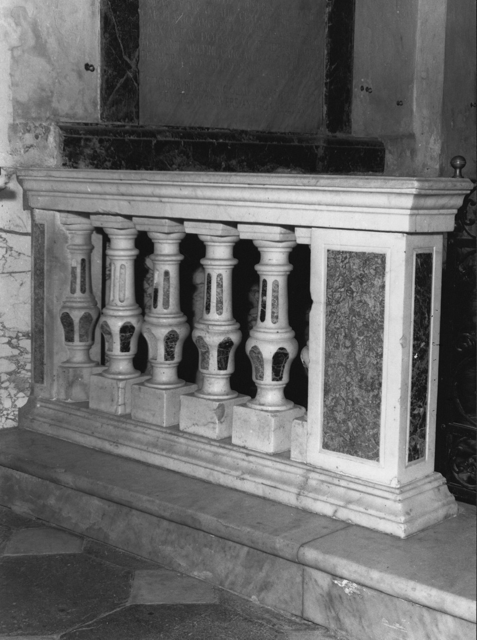 balaustrata, frammento - bottega ligure (sec. XVIII)