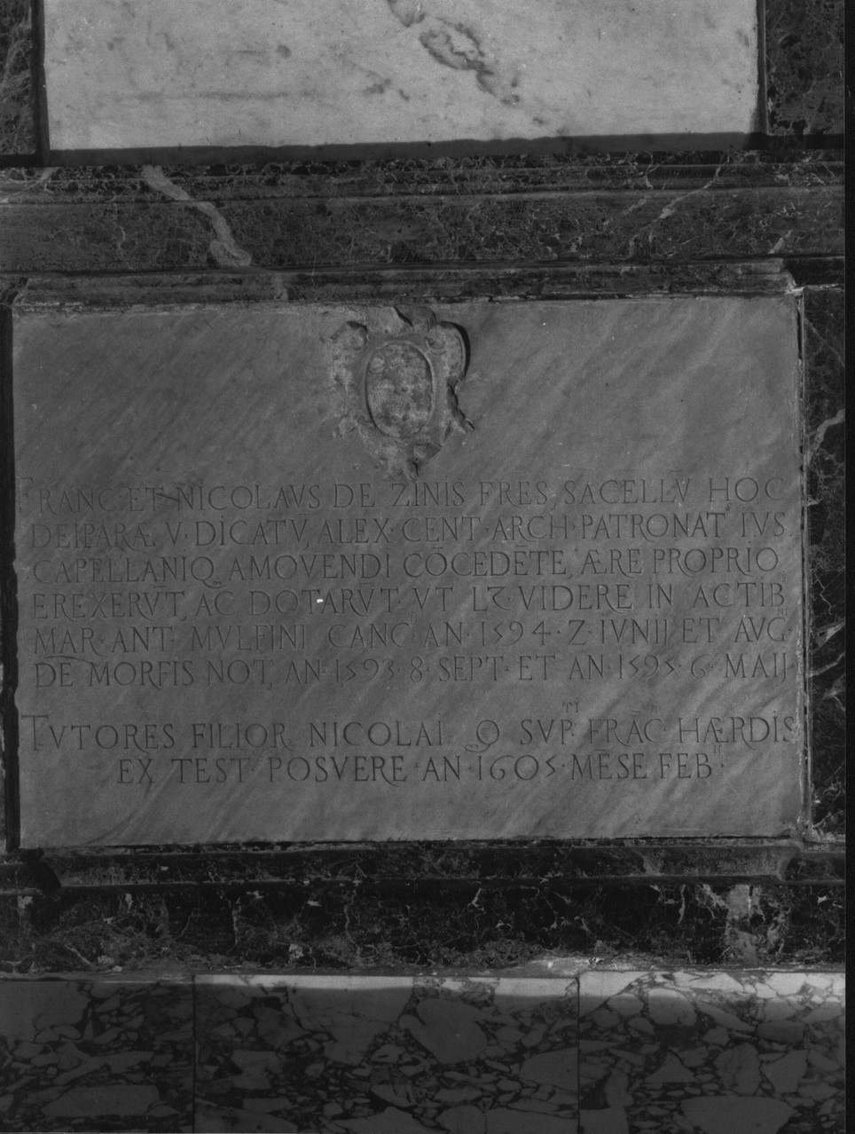 lapide commemorativa, opera isolata - bottega ligure (sec. XVII)