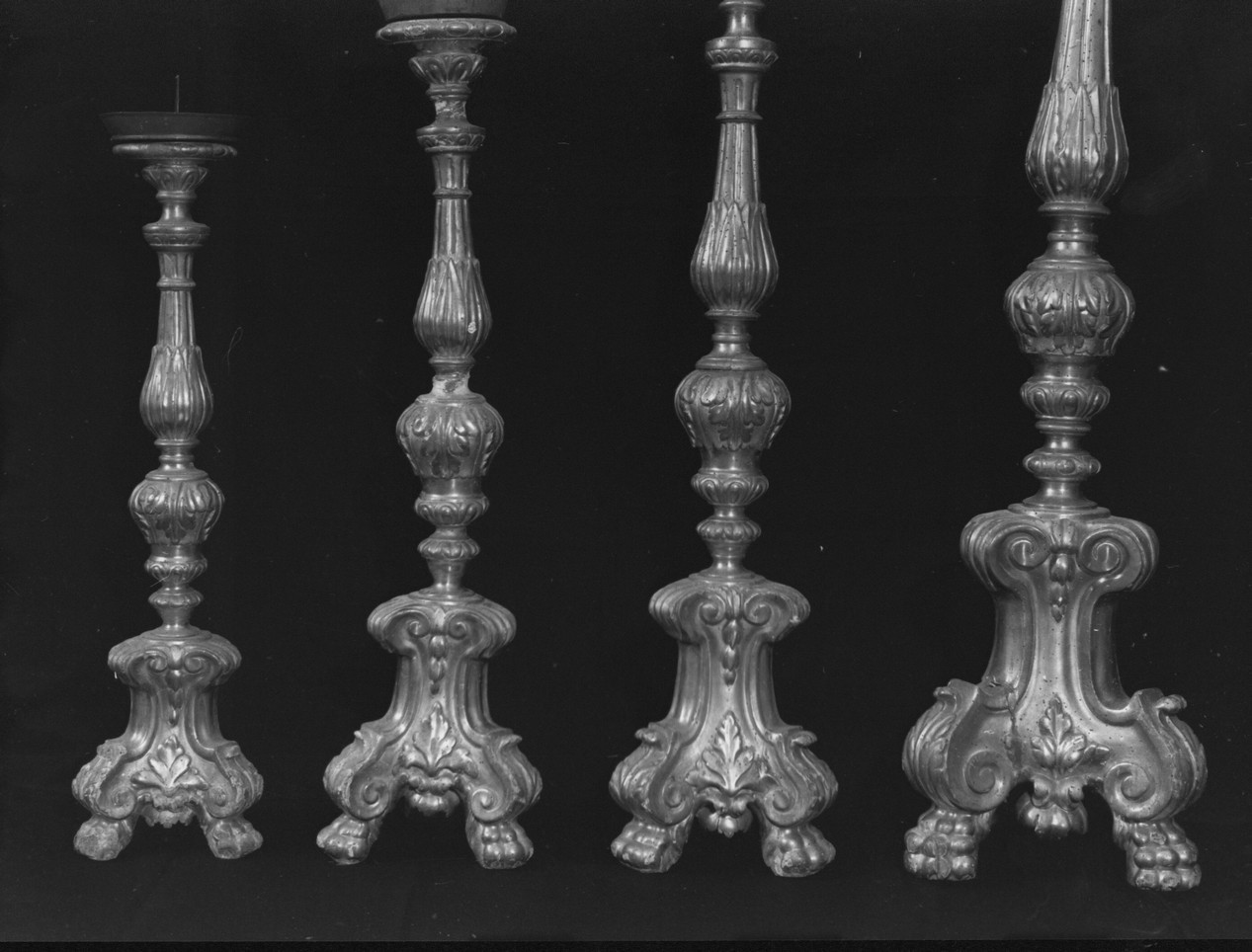 candeliere, serie - bottega ligure (primo quarto sec. XIX)