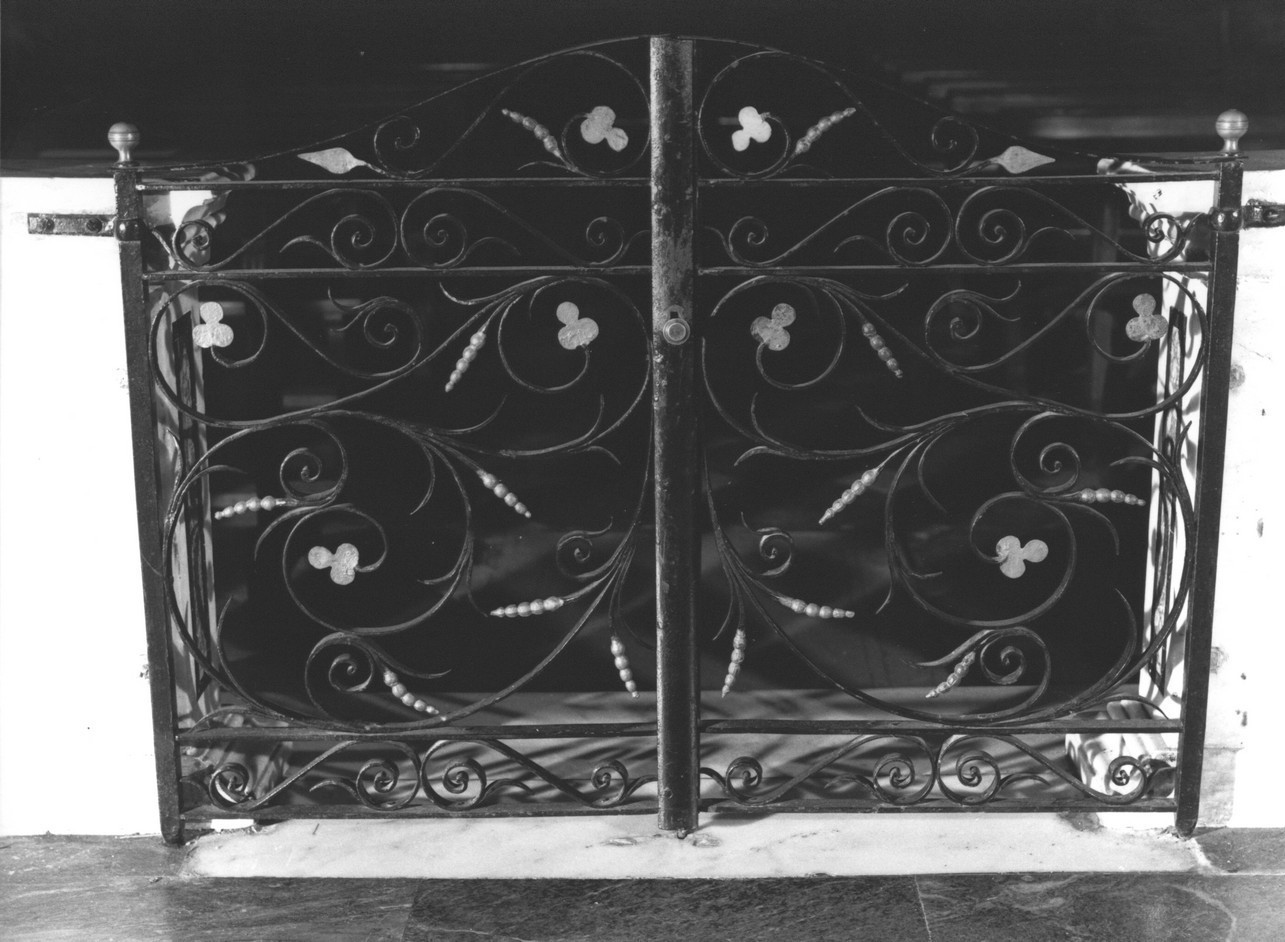 cancellata del fonte battesimale, opera isolata - bottega italiana (metà sec. XVIII)