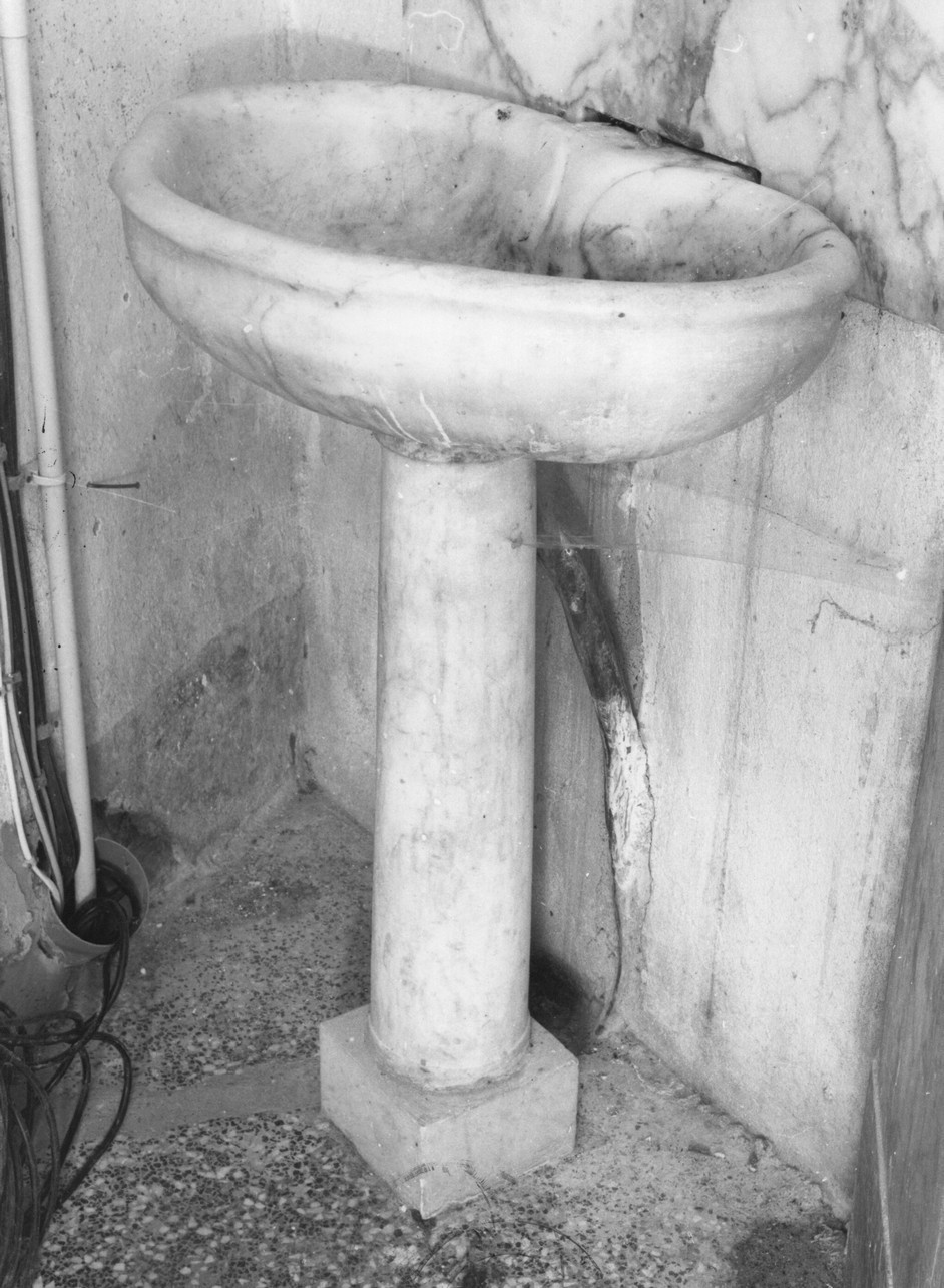 lavabo da sacrestia, opera isolata - bottega italiana (sec. XVIII)