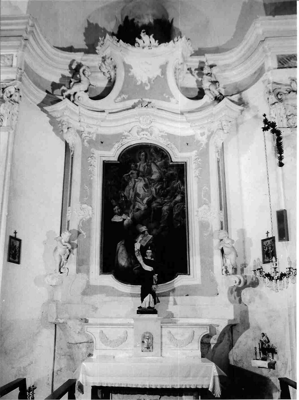 mostra architettonica d'altare, insieme - bottega ligure (seconda metà sec. XIX)