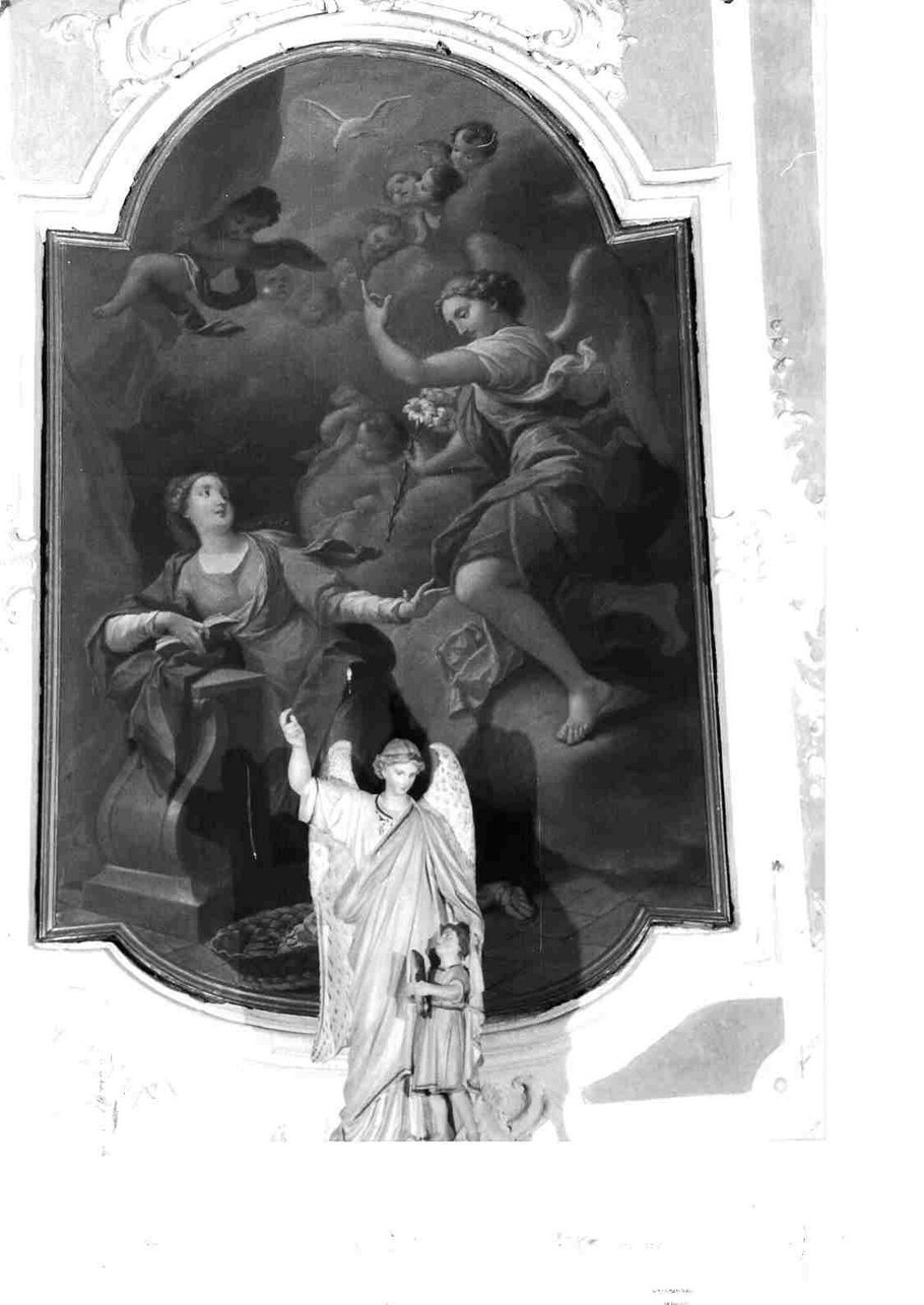 Annunciazione (dipinto, elemento d'insieme) - ambito ligure (seconda metà sec. XIX)