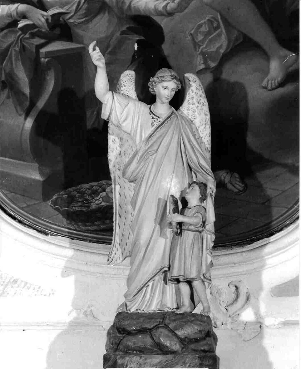 angelo custode (statua, elemento d'insieme) - bottega ligure (seconda metà sec. XIX)