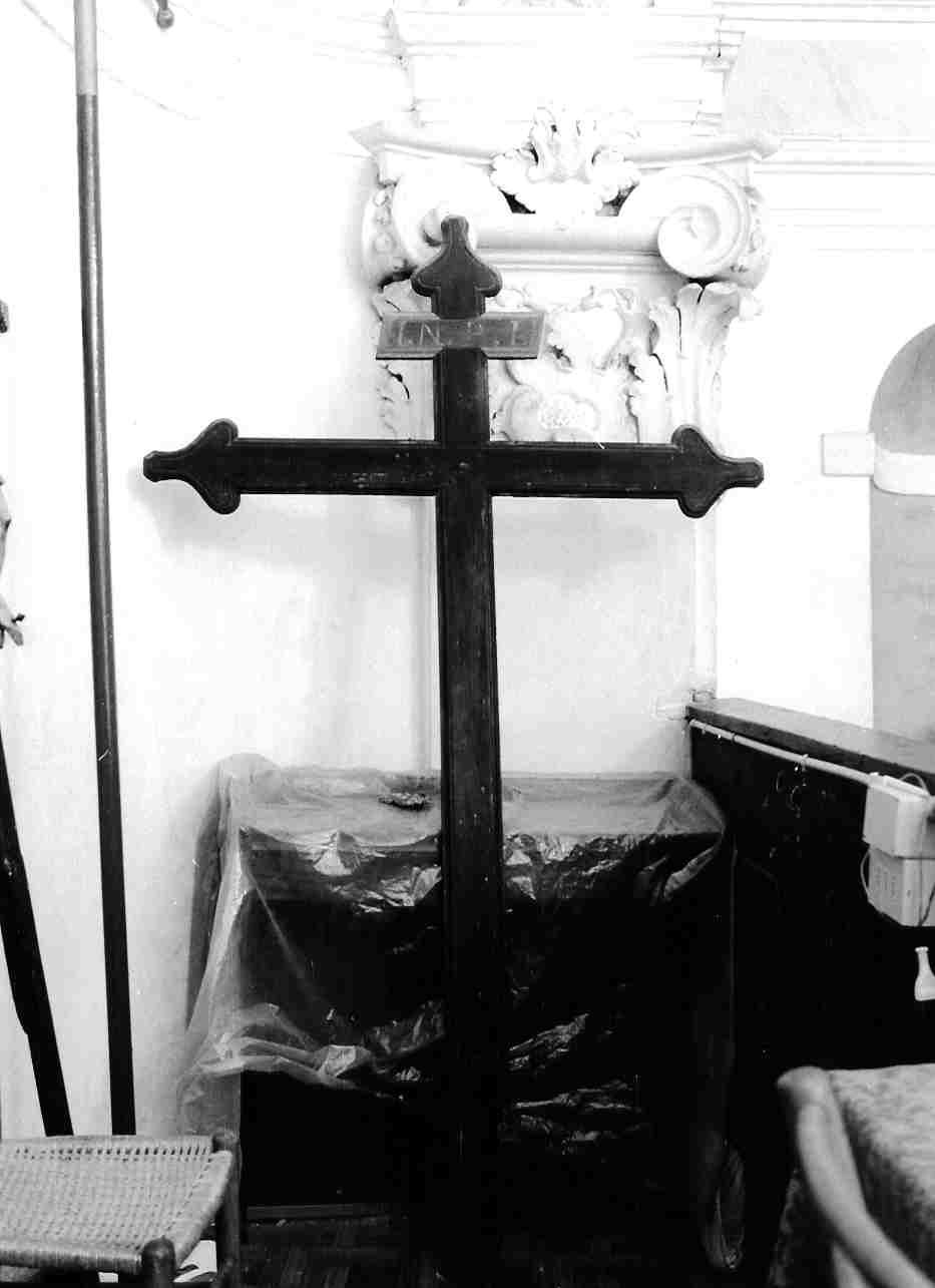 Cristo crocifisso (croce processionale, opera isolata) - bottega ligure (seconda metà sec. XIX)