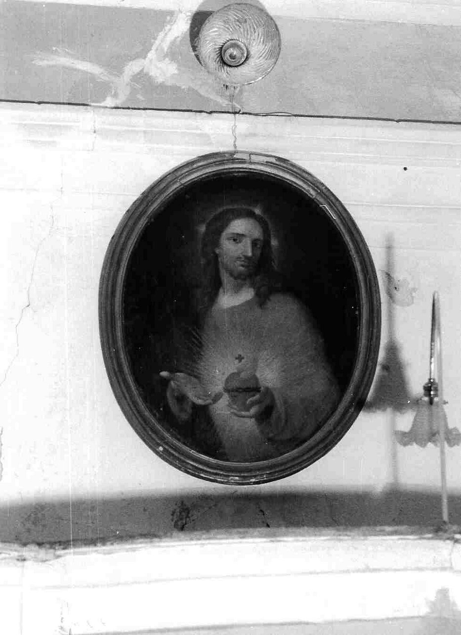Sacro Cuore di Gesù (dipinto, opera isolata) - ambito ligure (seconda metà sec. XIX)