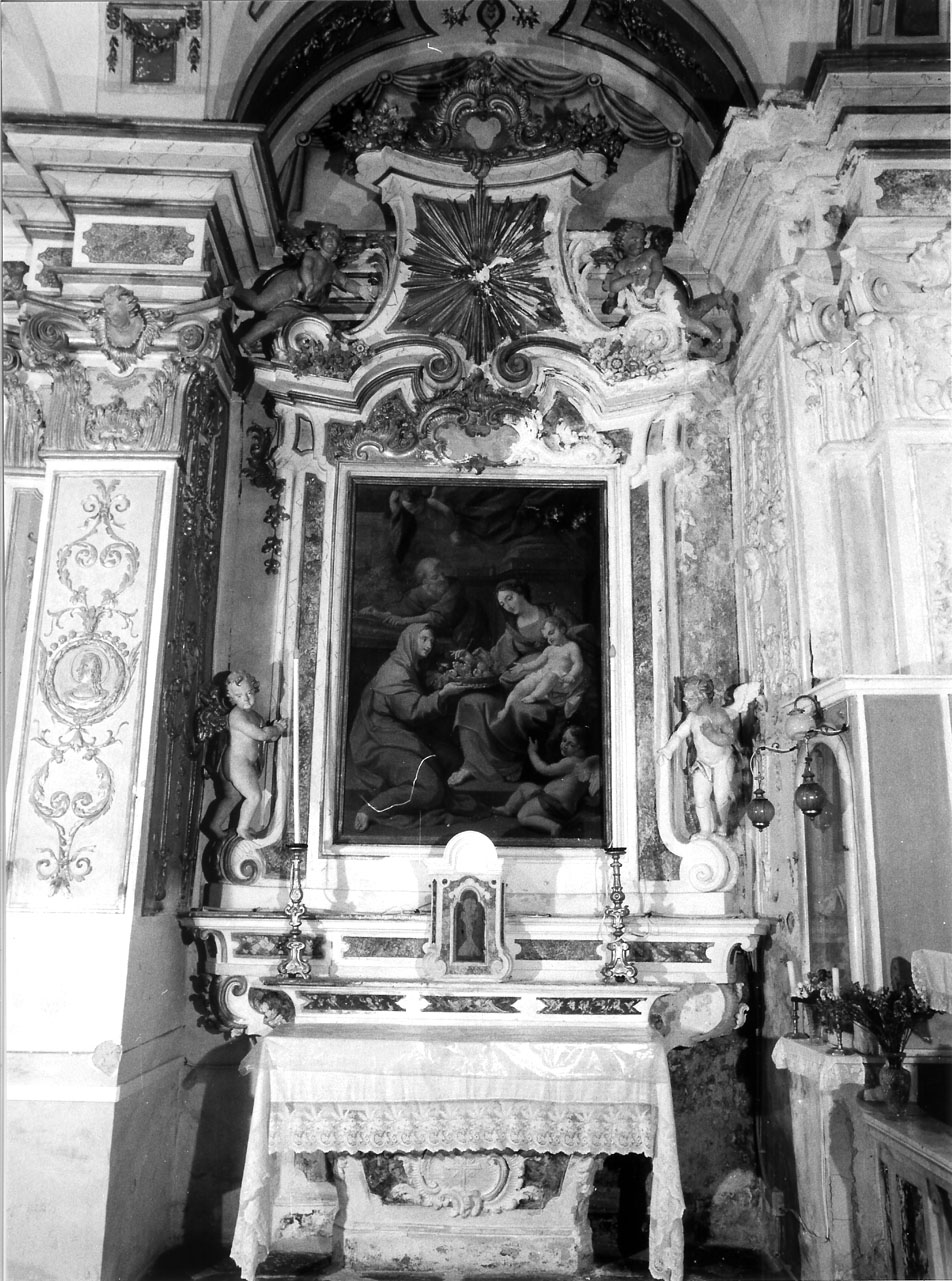 cherubini/ motivi decorativi a volute (altare, insieme) - manifattura ligure (metà sec. XVIII)