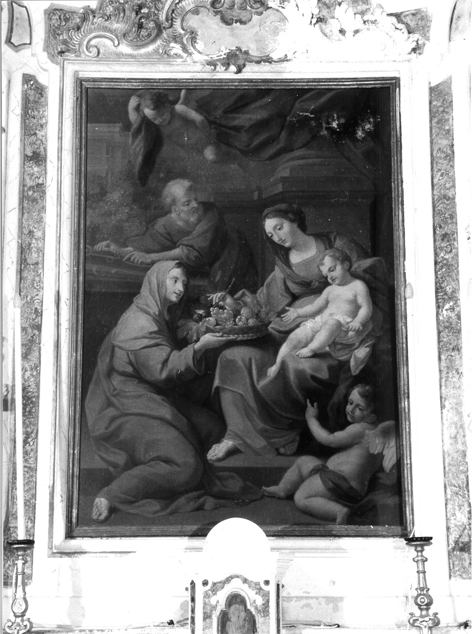 Madonna con Bambino e Santa Dorotea (dipinto, elemento d'insieme) - ambito ligure (seconda metà sec. XIX)
