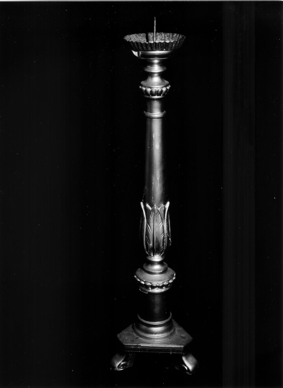 motivi decorativi a volute (candeliere, coppia) - manifattura ligure (seconda metà sec. XIX)