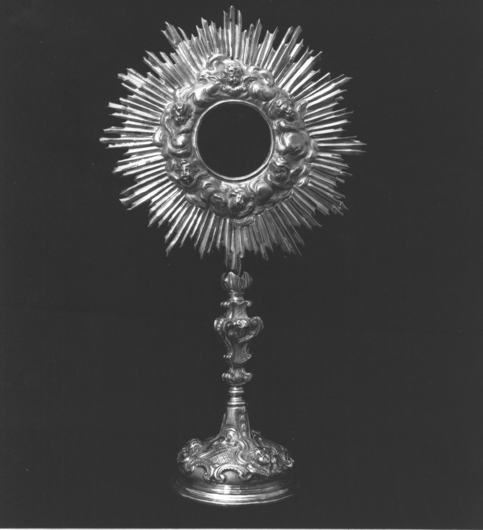 ostensorio - a raggiera, opera isolata - bottega genovese (sec. XVIII)