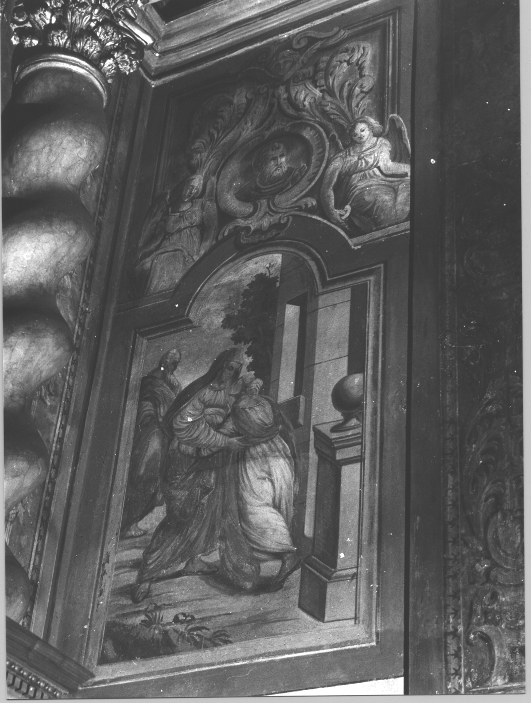 visitazione (dipinto, opera isolata) - ambito ligure (seconda metà sec. XIX)