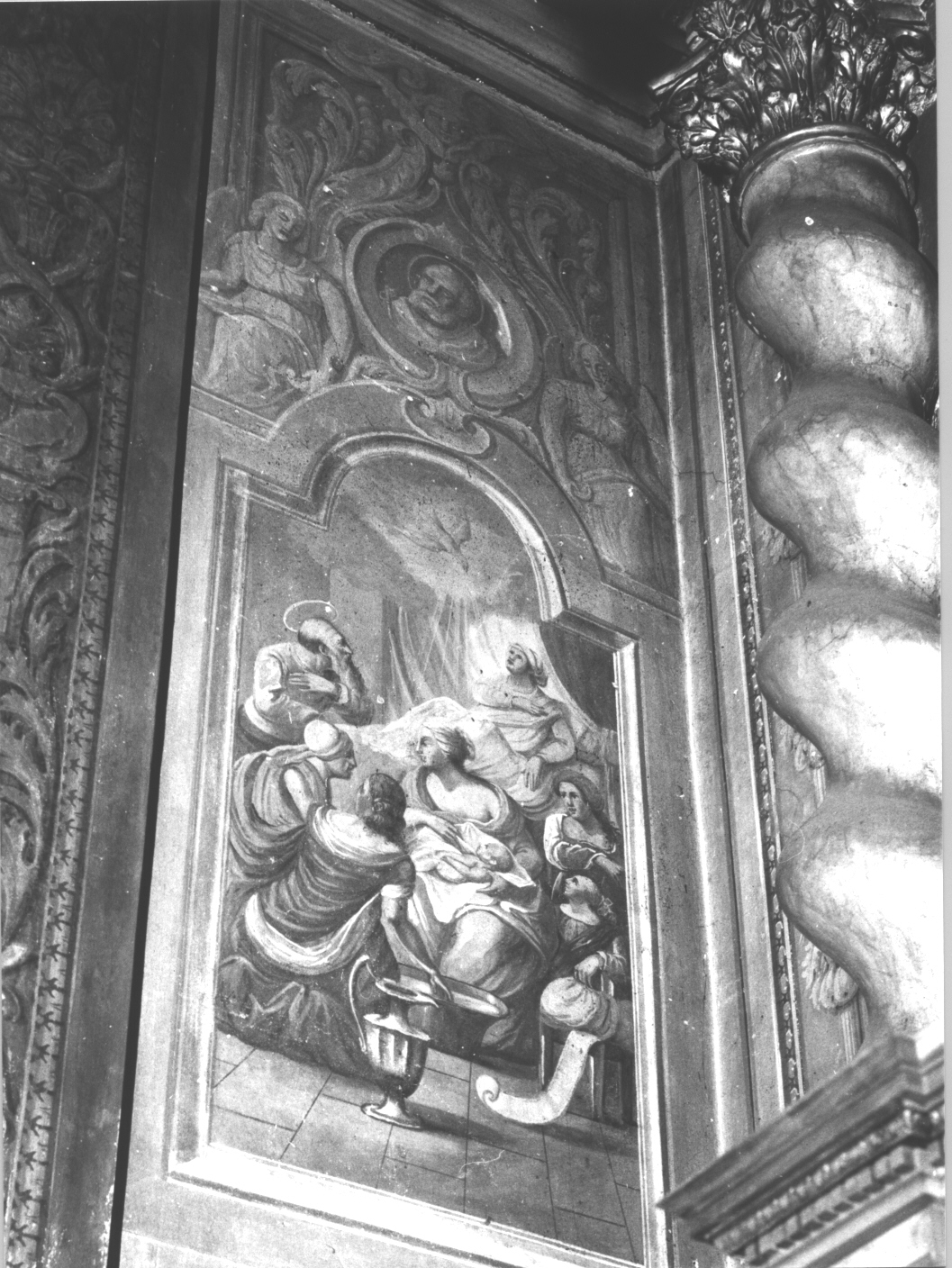 nascita di Maria Vergine (dipinto, opera isolata) - ambito ligure (seconda metà sec. XIX)