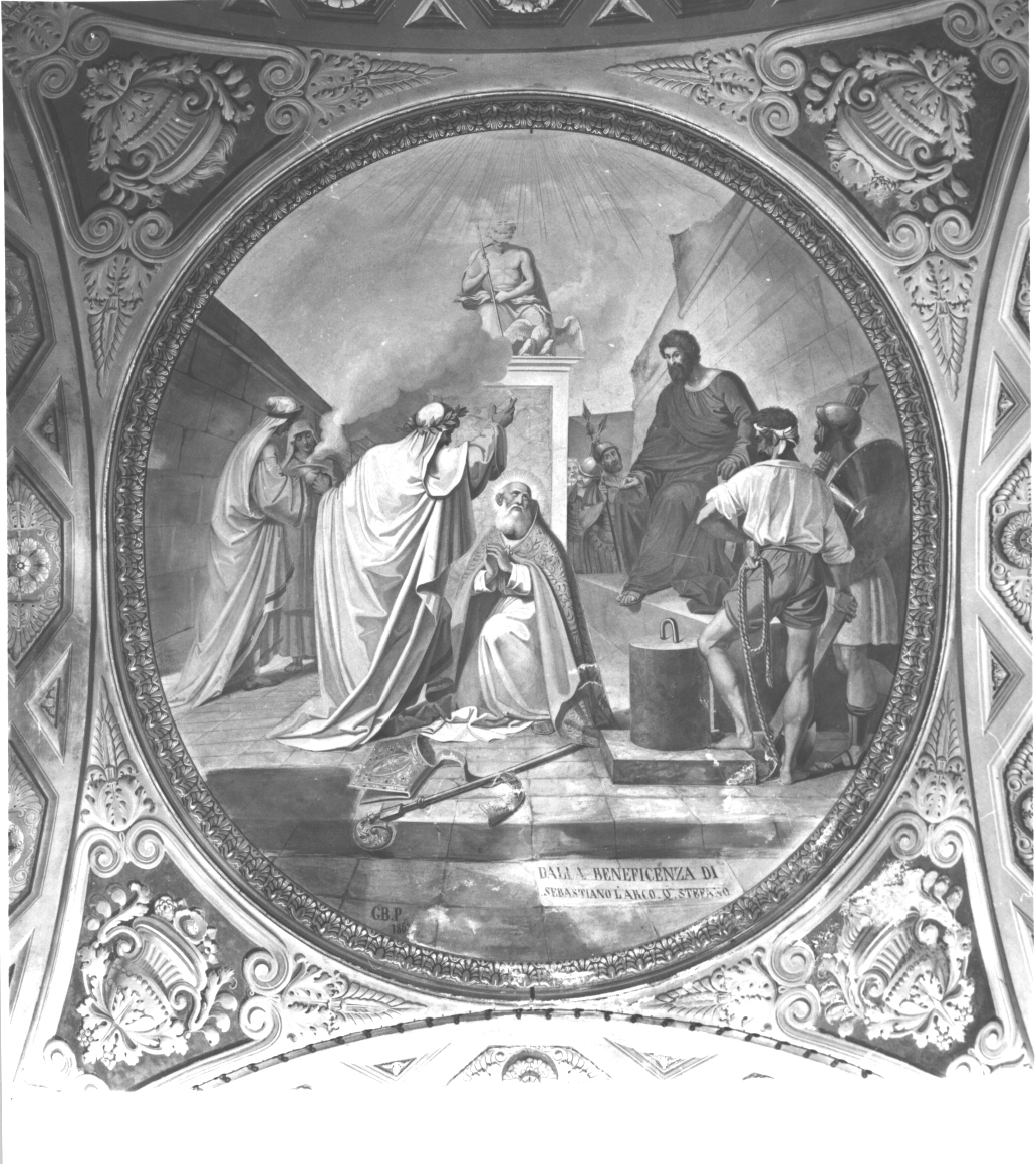 martirio di Sant'Erasmo (dipinto, elemento d'insieme) di Pianello Giambattista (sec. XIX)