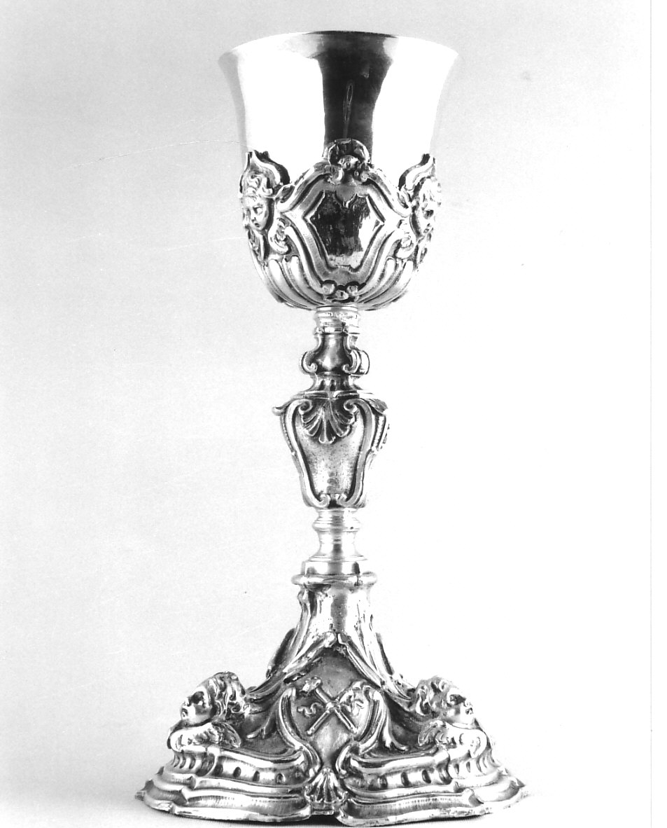 simboli della passione (calice, opera isolata) - PRODUZIONE LIGURE (inizio, terzo quarto sec. XVIII, sec. XVIII)