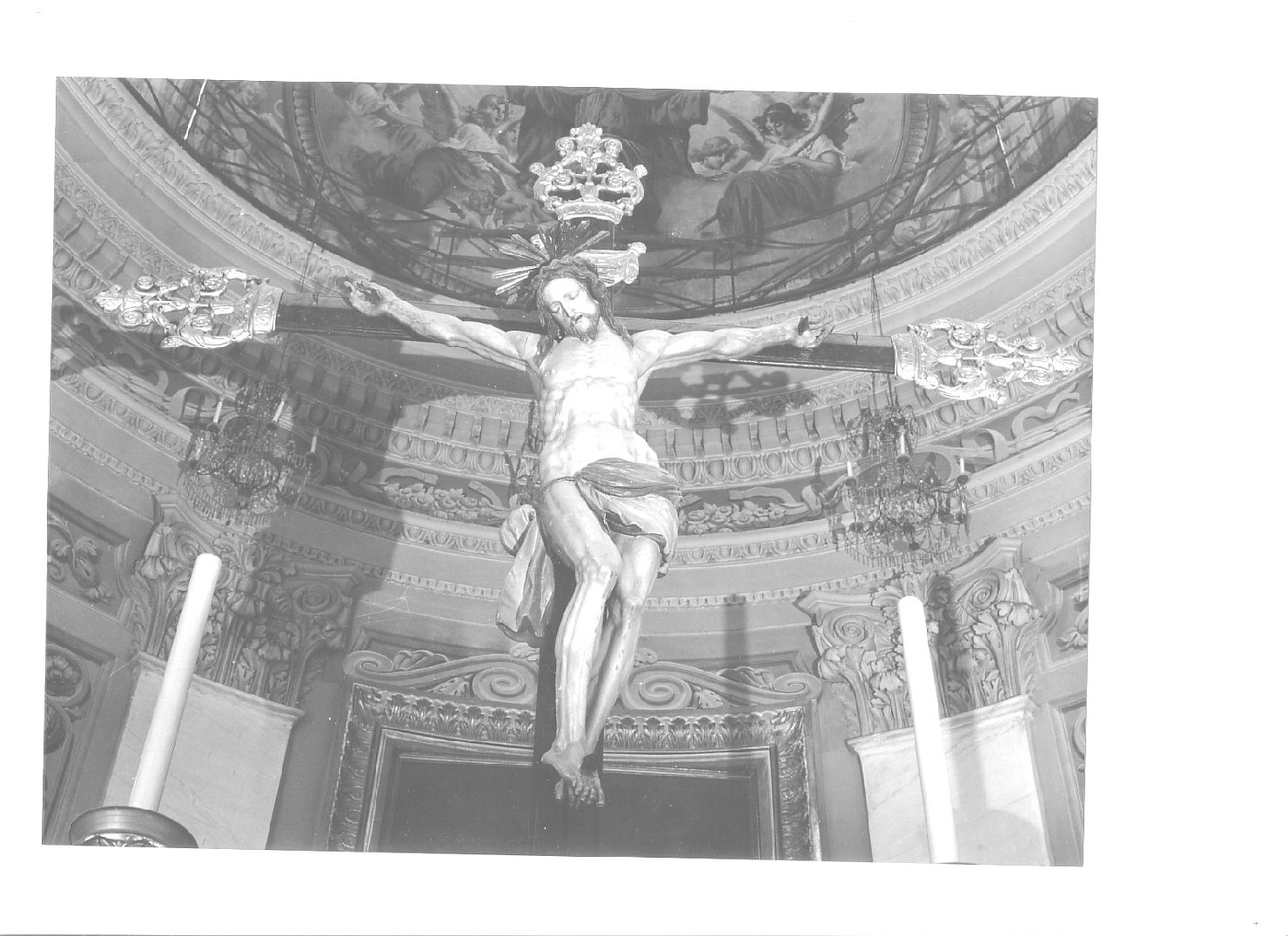 Cristo crocifisso (croce d'altare, opera isolata) - PRODUZIONE LIGURE (metà sec. XIX)