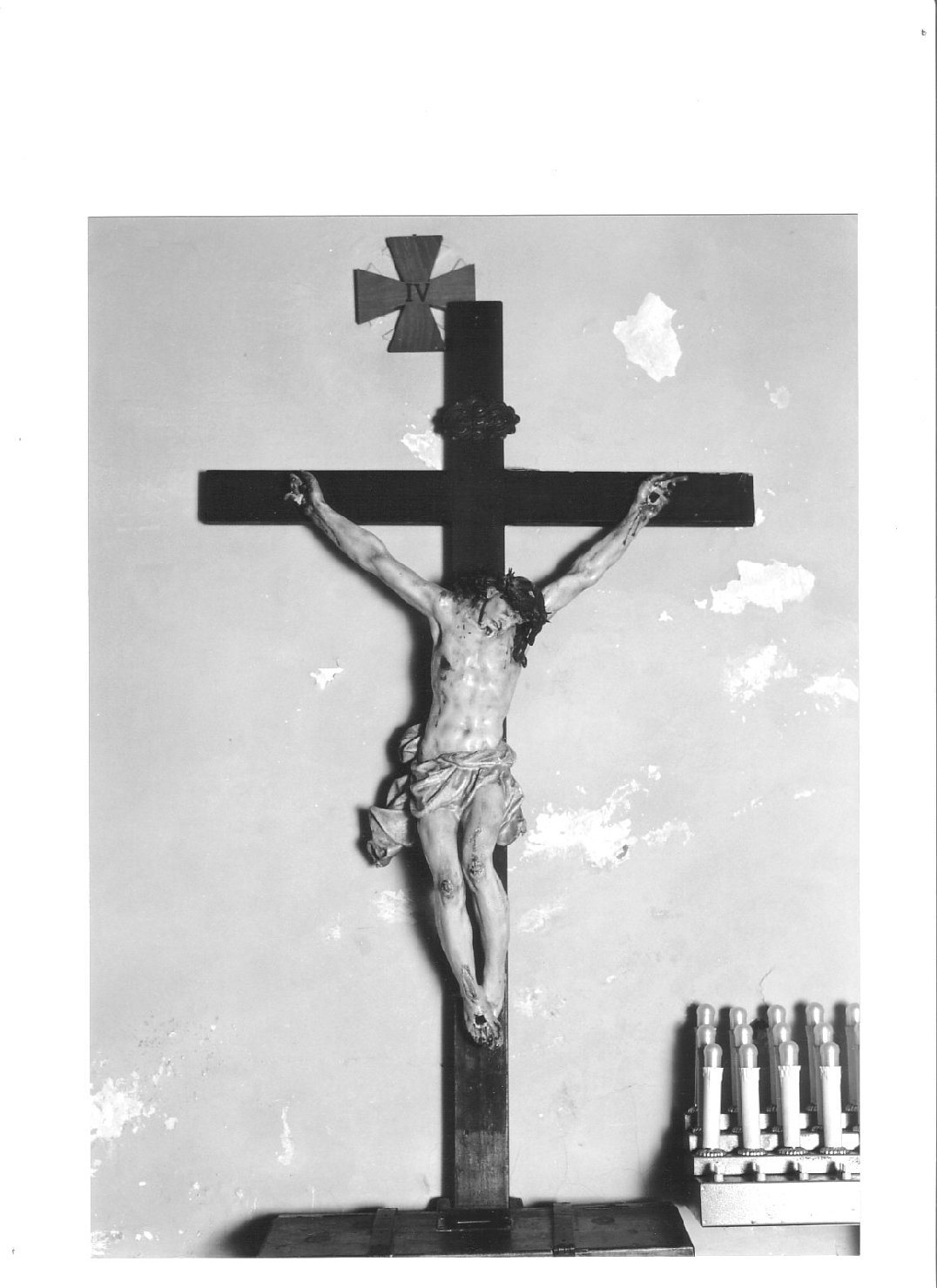 Cristo crocifisso (crocifisso, opera isolata) - PRODUZIONE LIGURE (primo quarto sec. XIX)