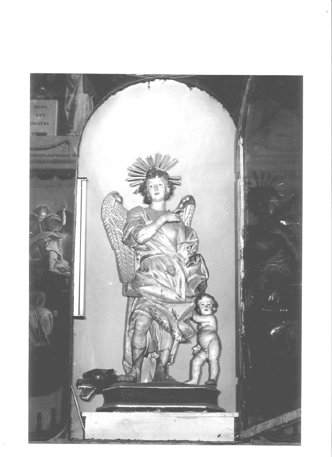 Tobia e San Raffaele arcangelo (gruppo scultoreo, opera isolata) - PRODUZIONE LIGURE (fine/inizio secc. XVIII/ XIX)