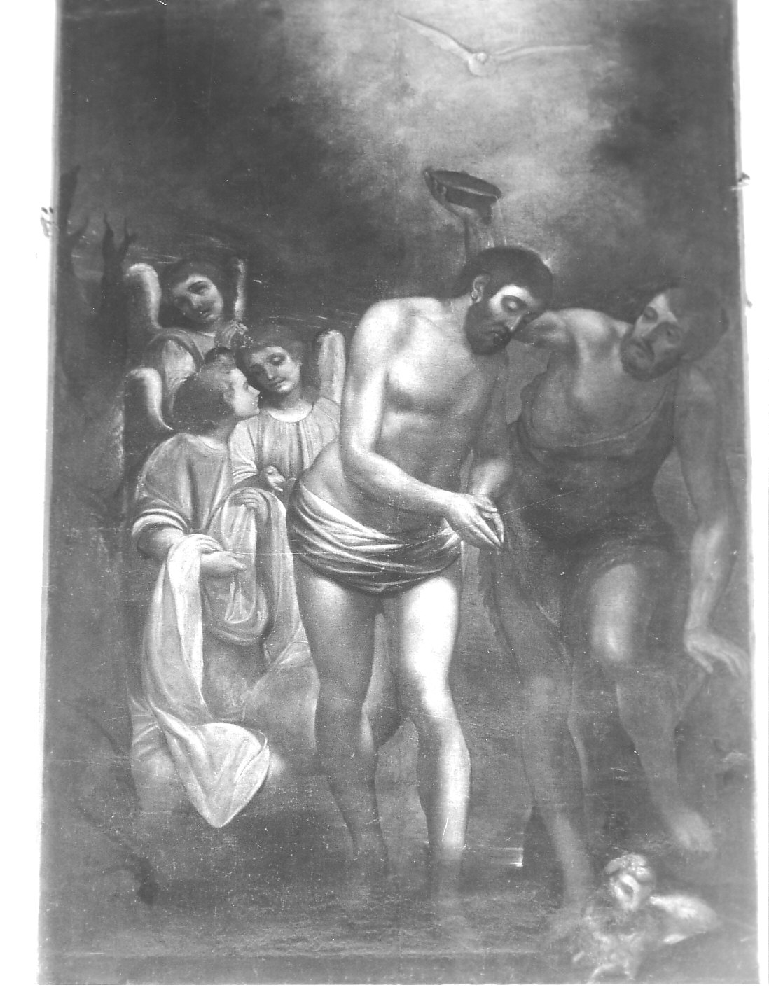 battesimo di Cristo (dipinto, opera isolata) - ambito ligure (secc. XVI/ XVII)