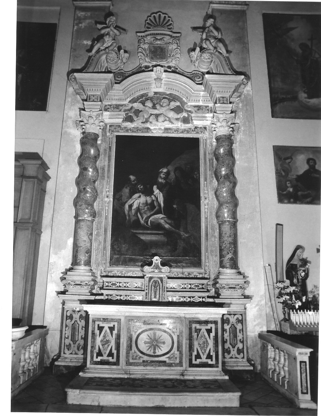 altare, insieme - bottega ligure (sec. XVII)