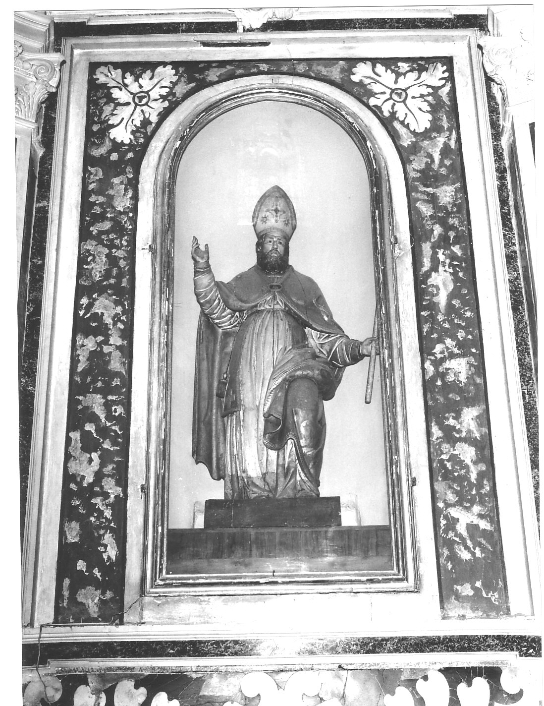 Sant' Erasmo (scultura, opera isolata) - bottega ligure (sec. XVIII)