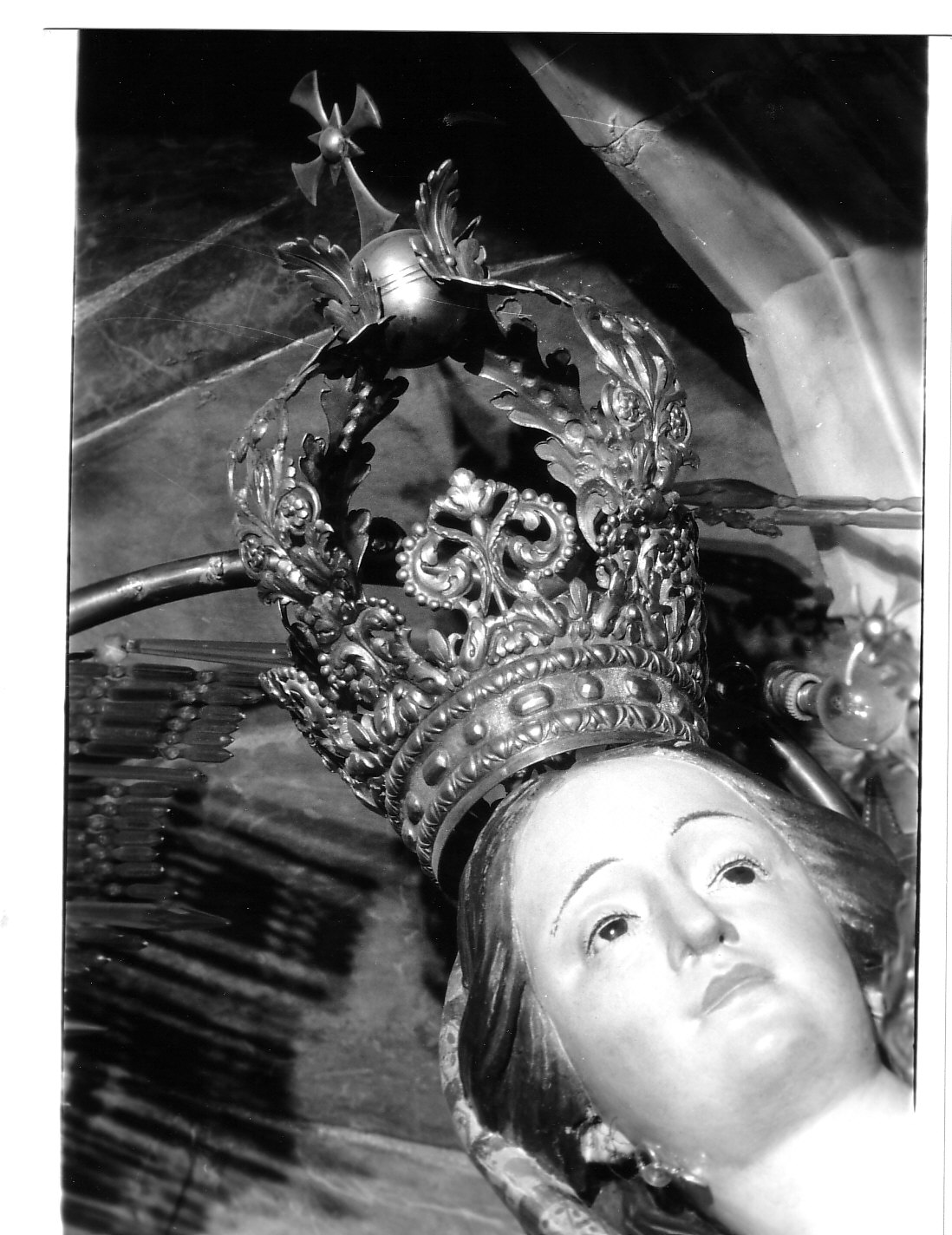 corona da statua, elemento d'insieme - PRODUZIONE LIGURE (fine/inizio secc. XIX/ XX)