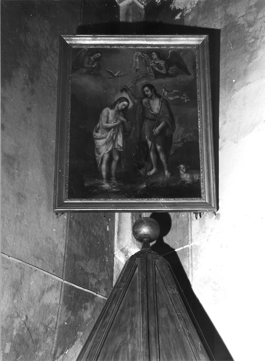 battesimo di Cristo (dipinto, opera isolata) - ambito ligure (sec. XIX)