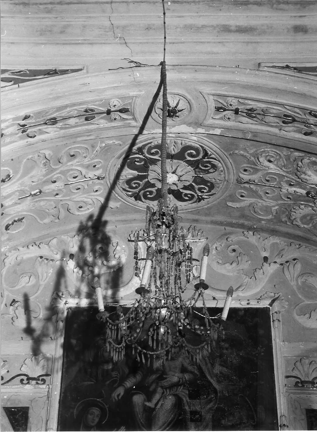 motivi decorativi vegetali (lampadario, coppia) - manifattura ligure (sec. XIX)