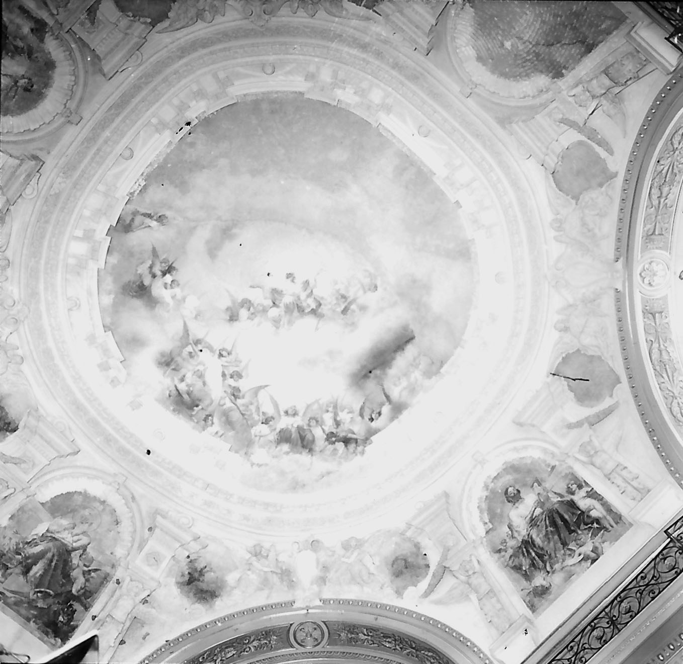 San Martino vescovo/ evangelisti (dipinto, insieme) di Resio Raffaello (inizio sec. XX)