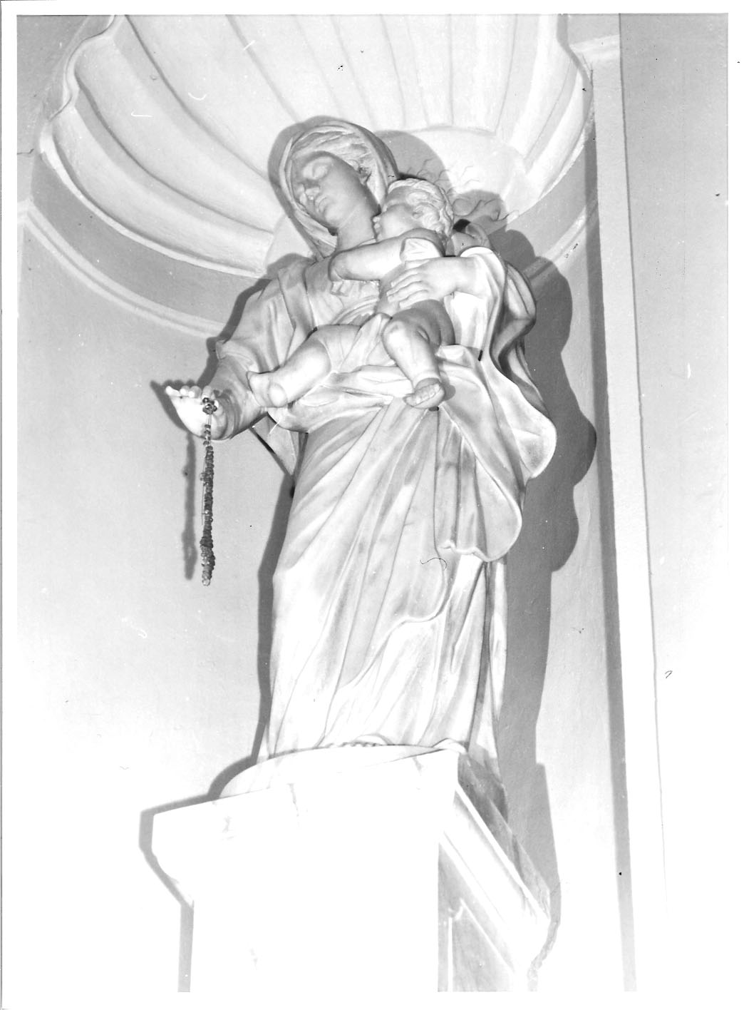 Madonna con Bambino (statua, pendant) - manifattura ligure (sec. XIX)
